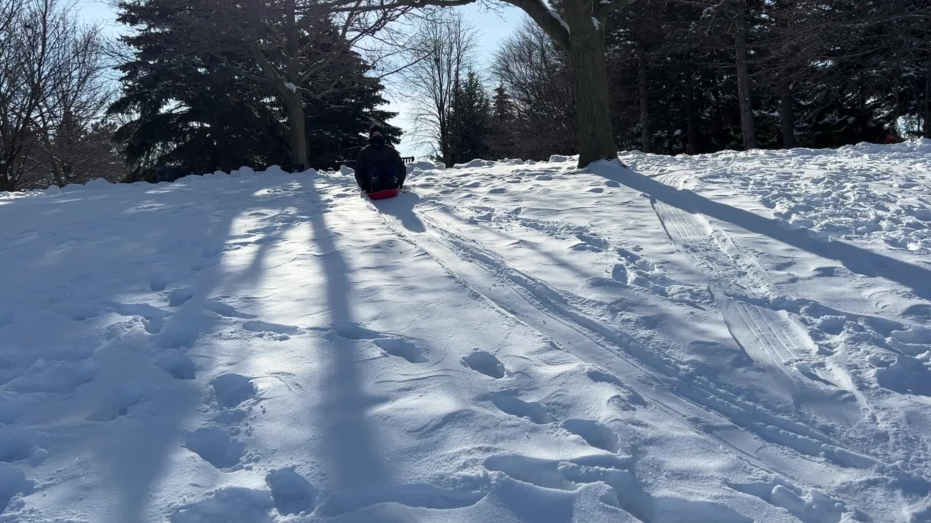 Daily life during winter in Toronto
