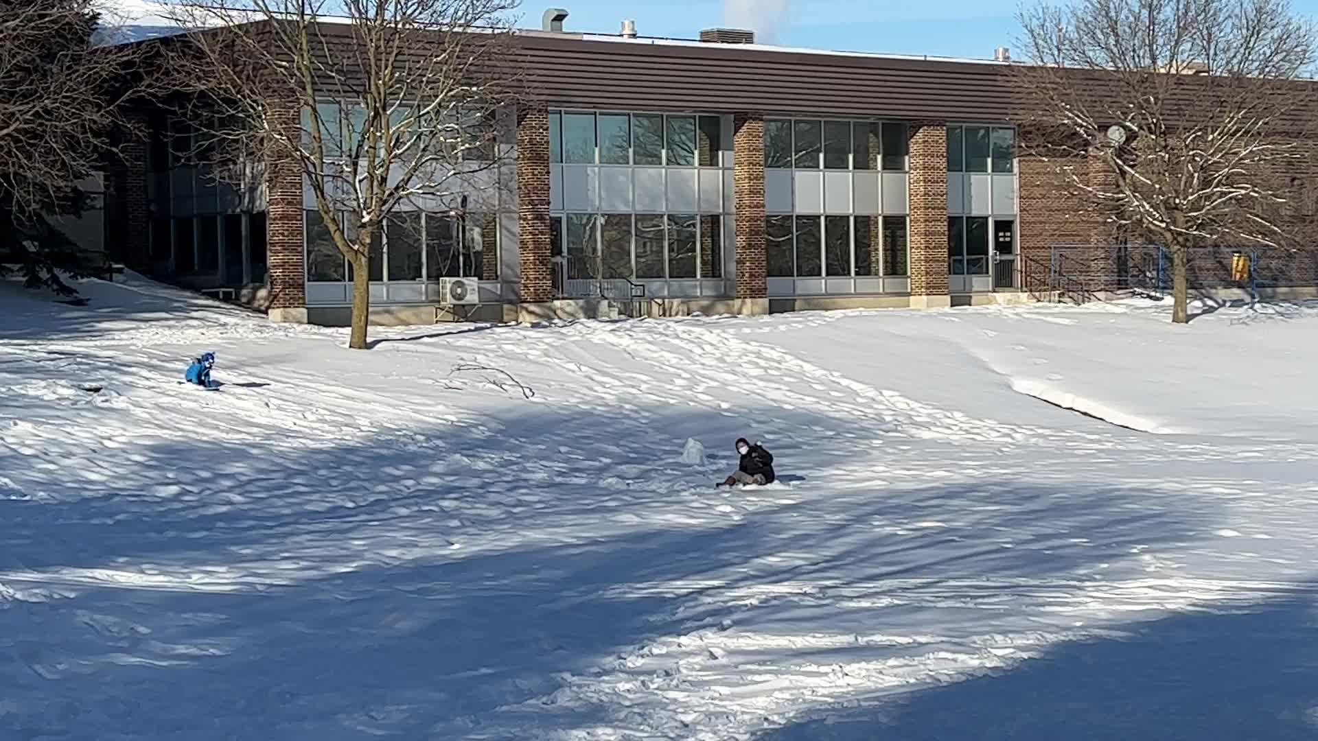 Daily life during winter in Toronto