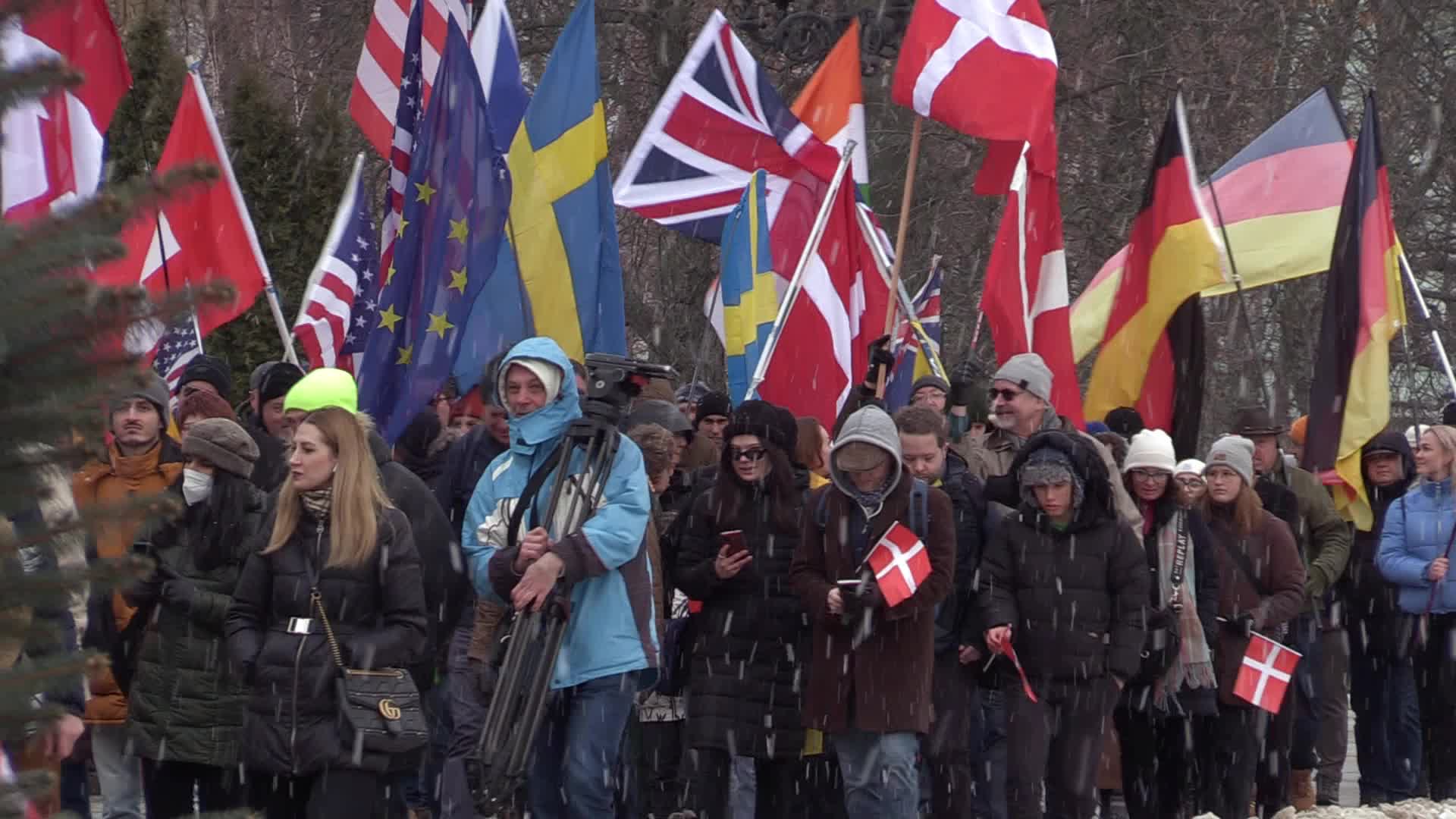 The International Unity March for Ukraine in Ukrainian capital Kyiv