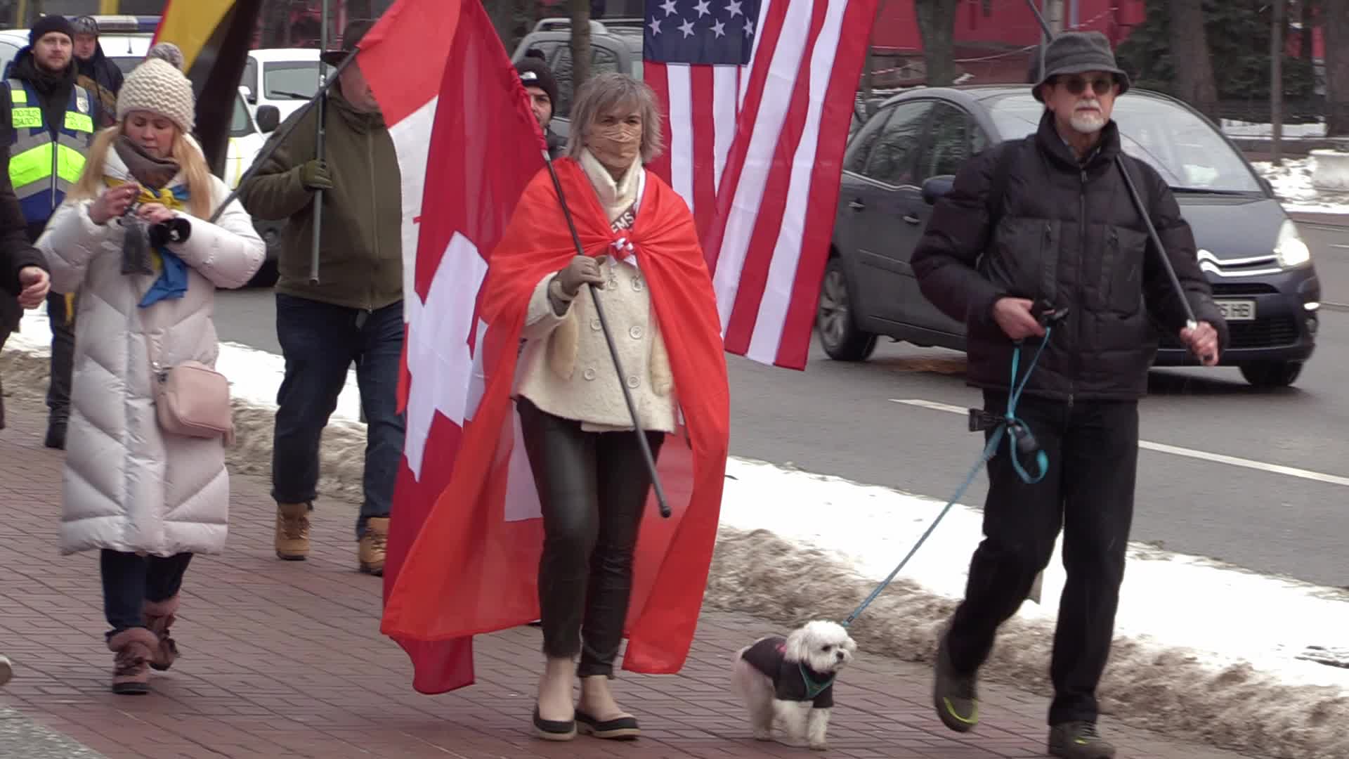 The International Unity March for Ukraine in Ukrainian capital Kyiv