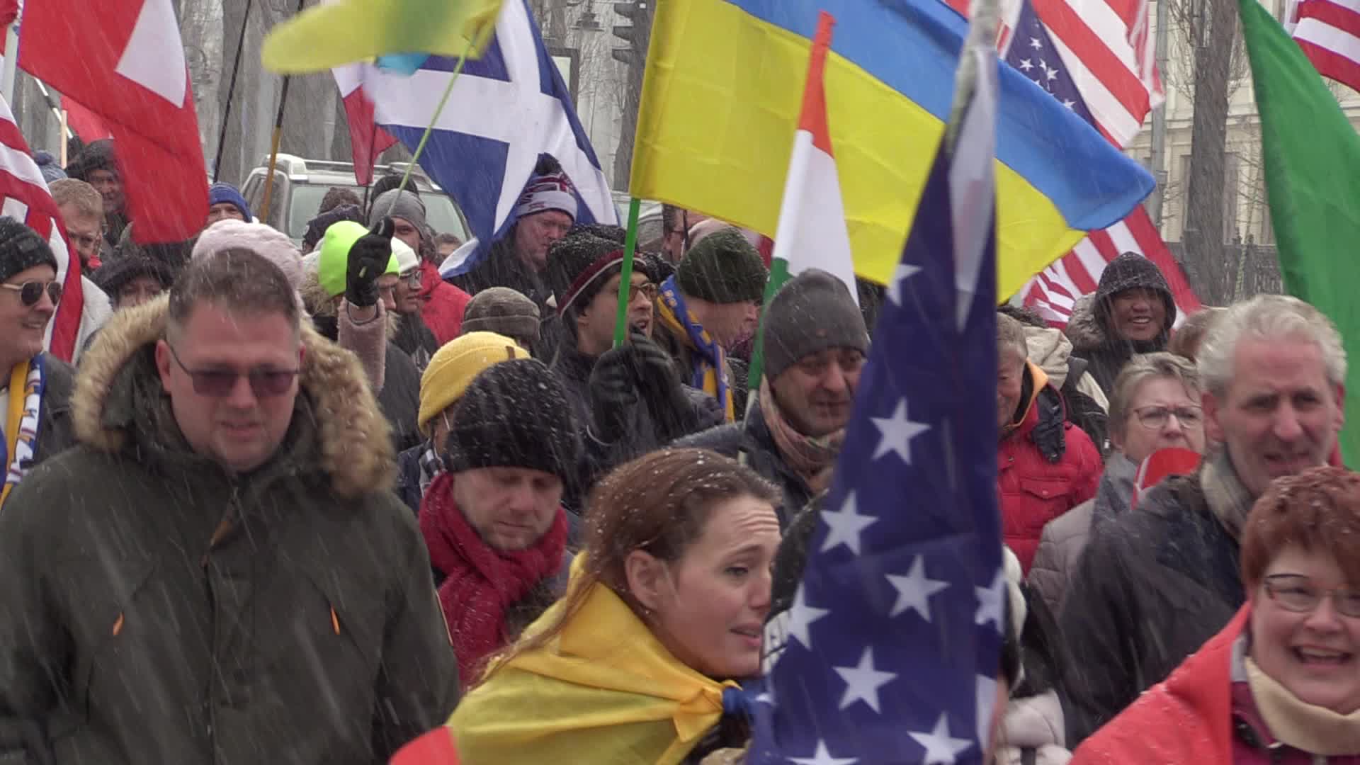 The International Unity March for Ukraine in Ukrainian capital Kyiv