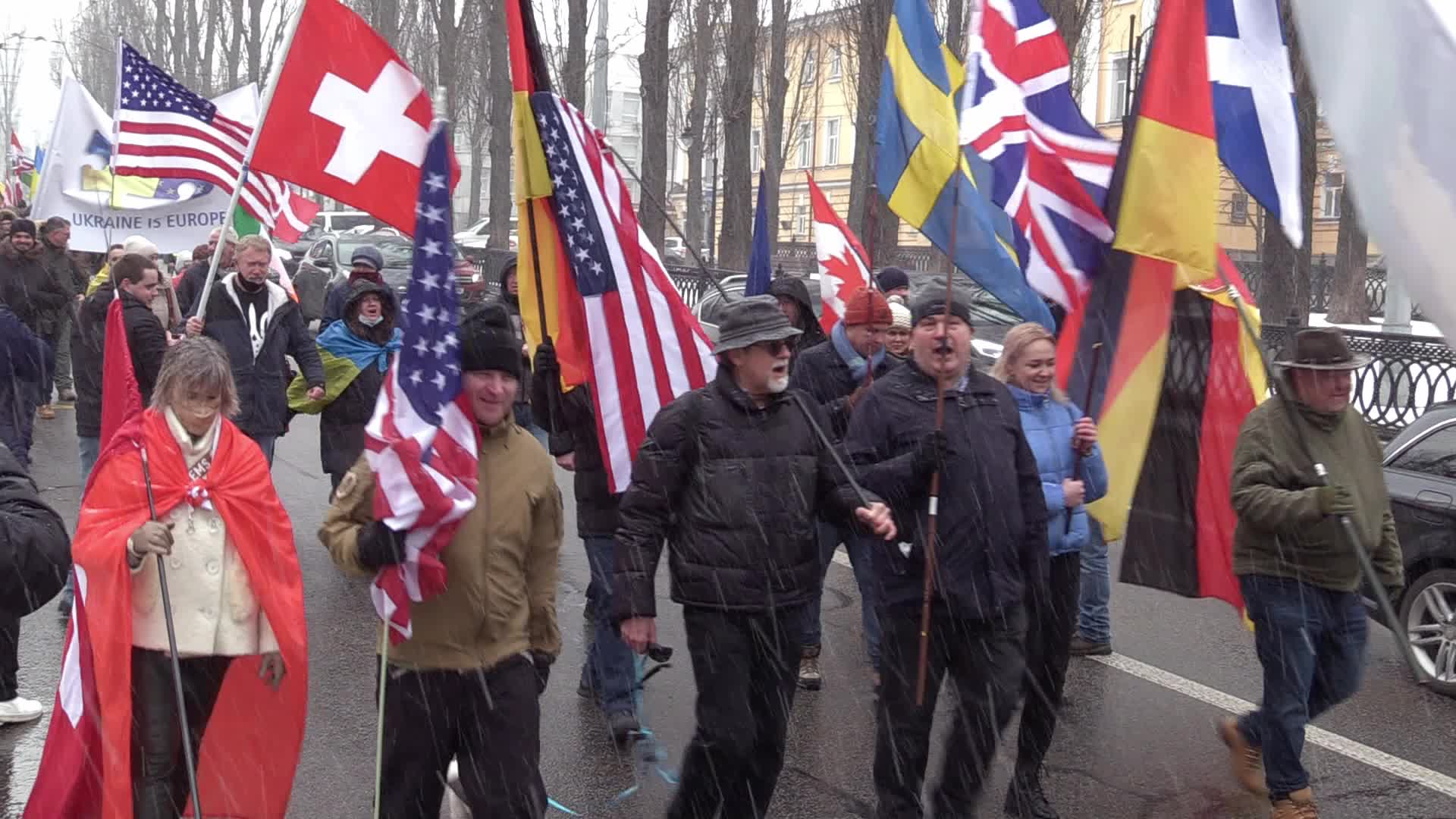 The International Unity March for Ukraine in Ukrainian capital Kyiv