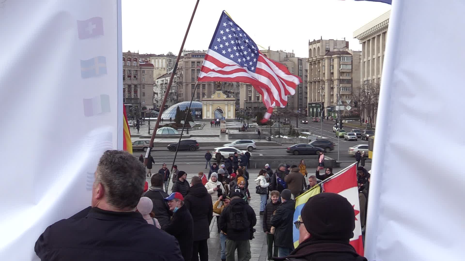 The International Unity March for Ukraine in Ukrainian capital Kyiv