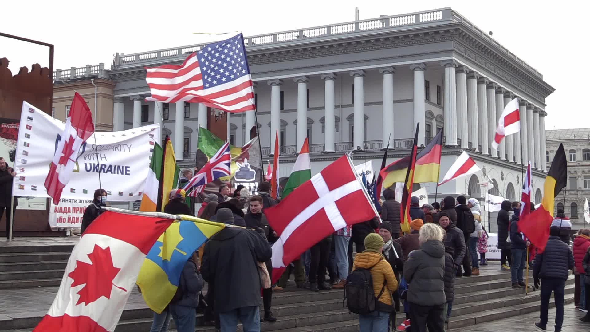 The International Unity March for Ukraine in Ukrainian capital Kyiv