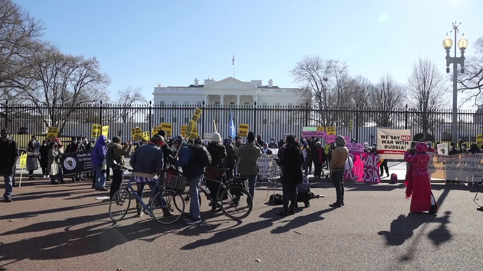 Anti-war protest at White House