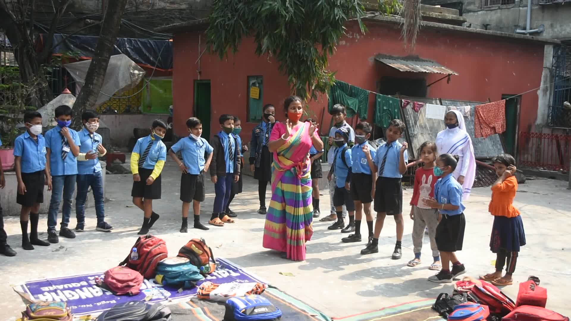 Primary Schools reopen in Kolkata .