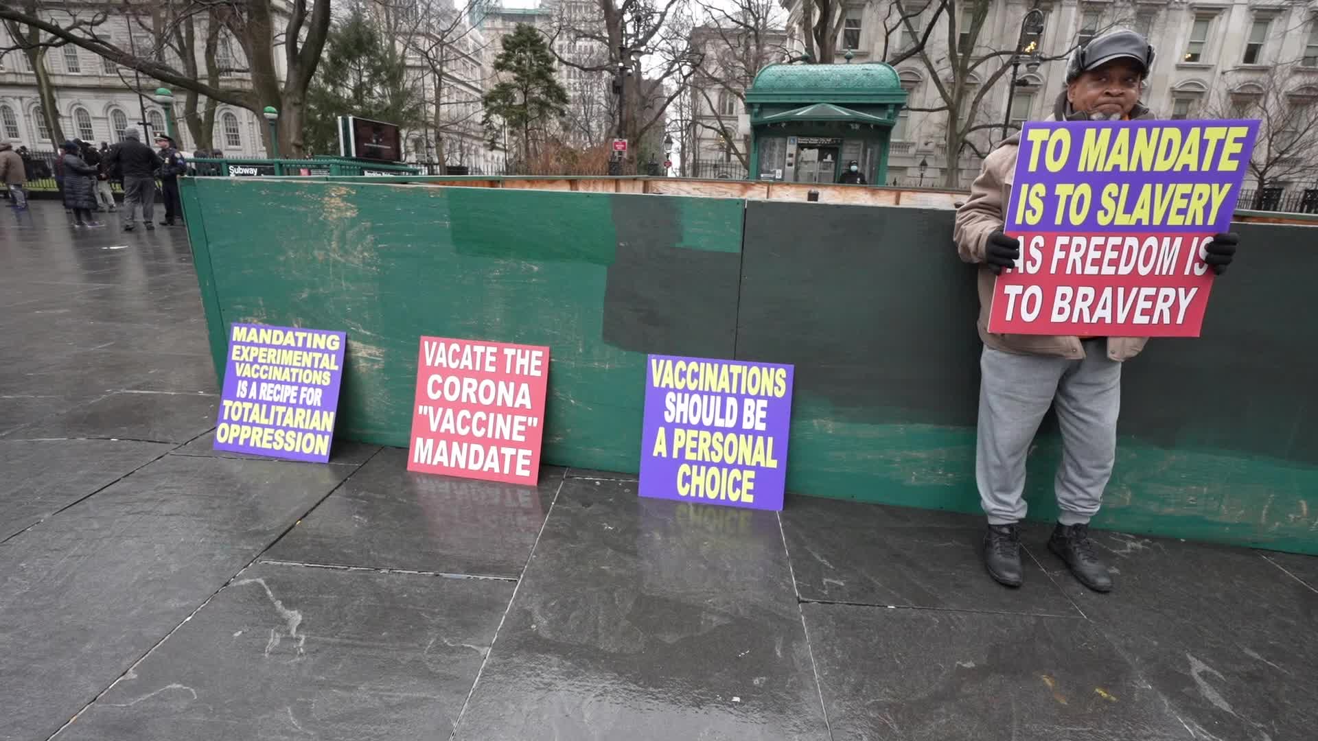 Anti-Mandate Protest in New York City 