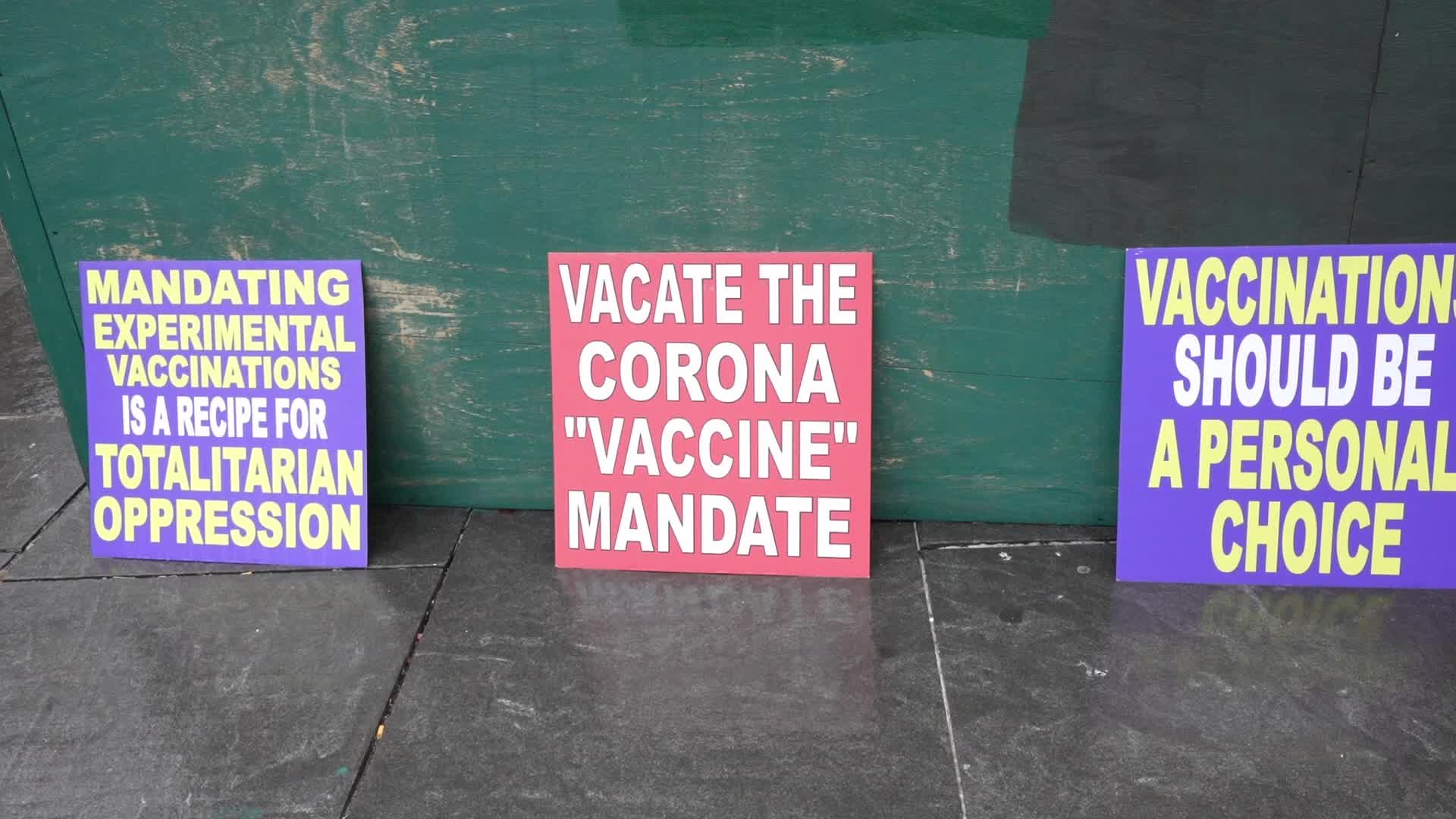 Anti-Mandate Protest in New York City 
