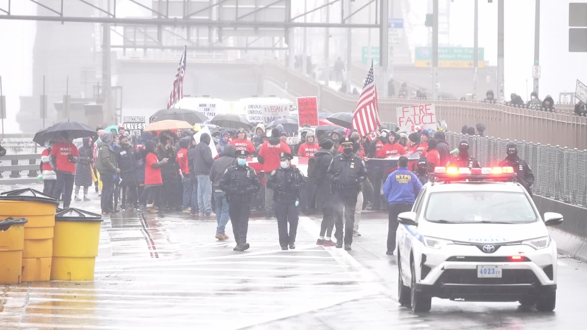 Anti-Mandate Protest in New York City 