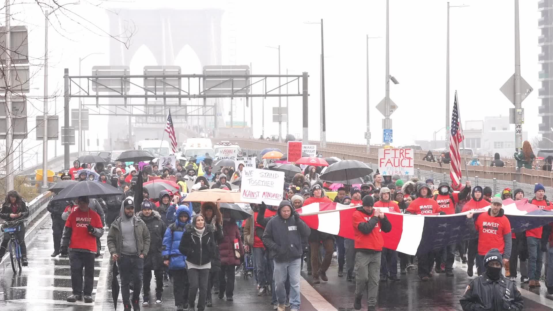 Anti-Mandate Protest in New York City 