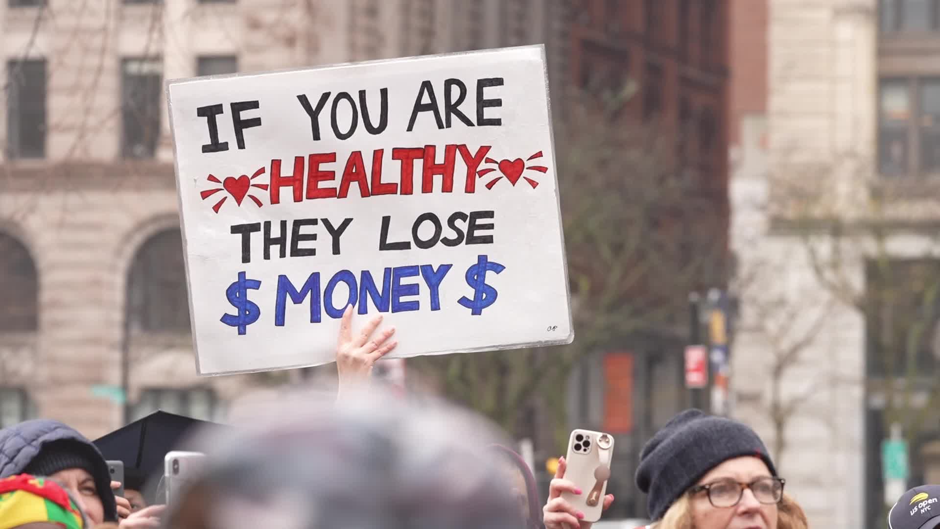 Anti-Mandate Protest in New York City 