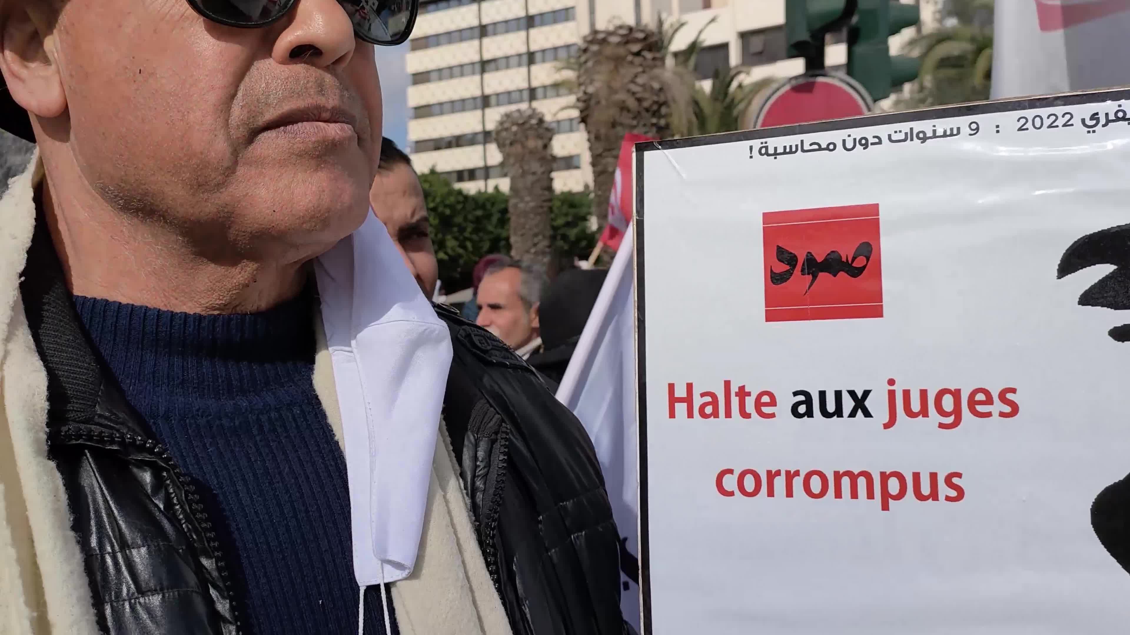 Demonstration Calls For Truth About Chokri Belaid Assassination In Tunis