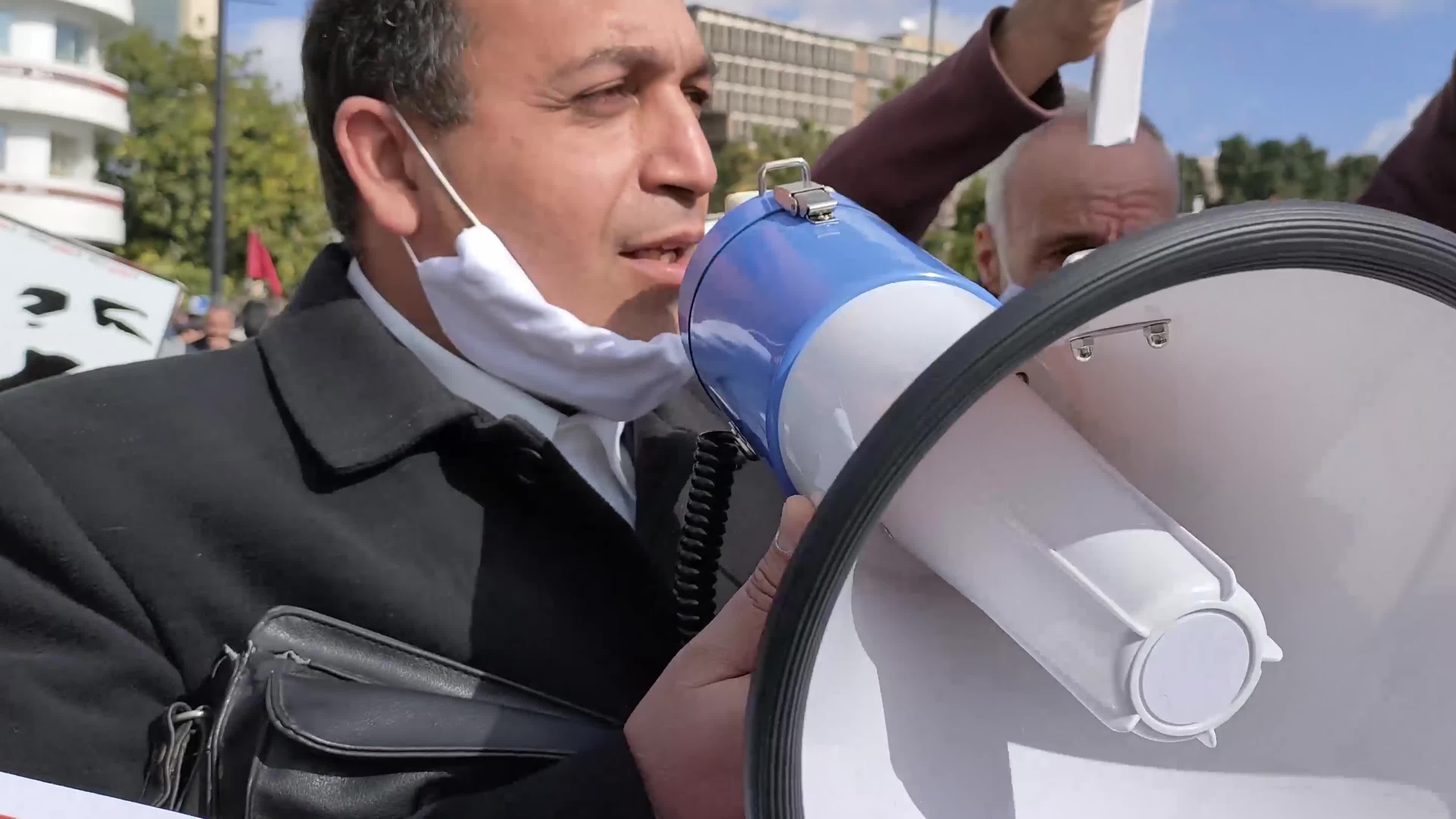 Demonstration Calls For Truth About Chokri Belaid Assassination In Tunis