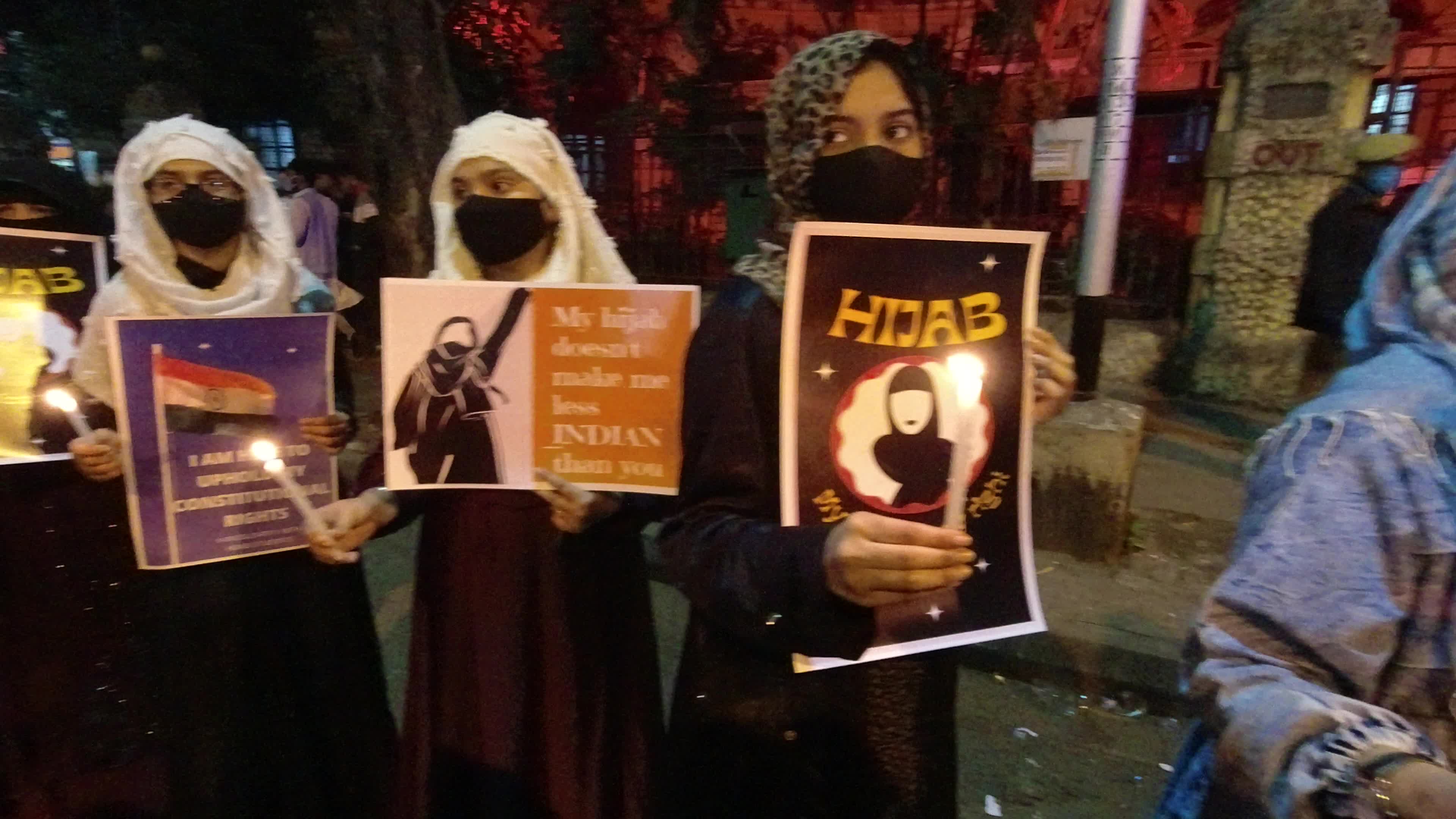 Protest against Hijab ban in India