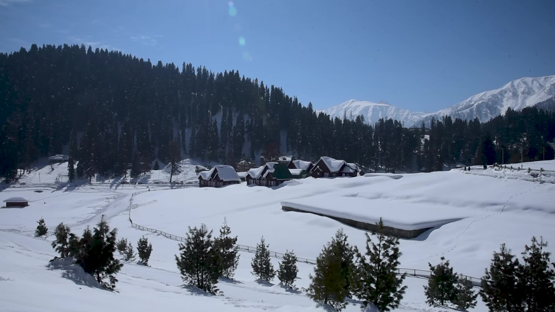 Sunny Day in Gulmarg Indian Administered Kashmir.