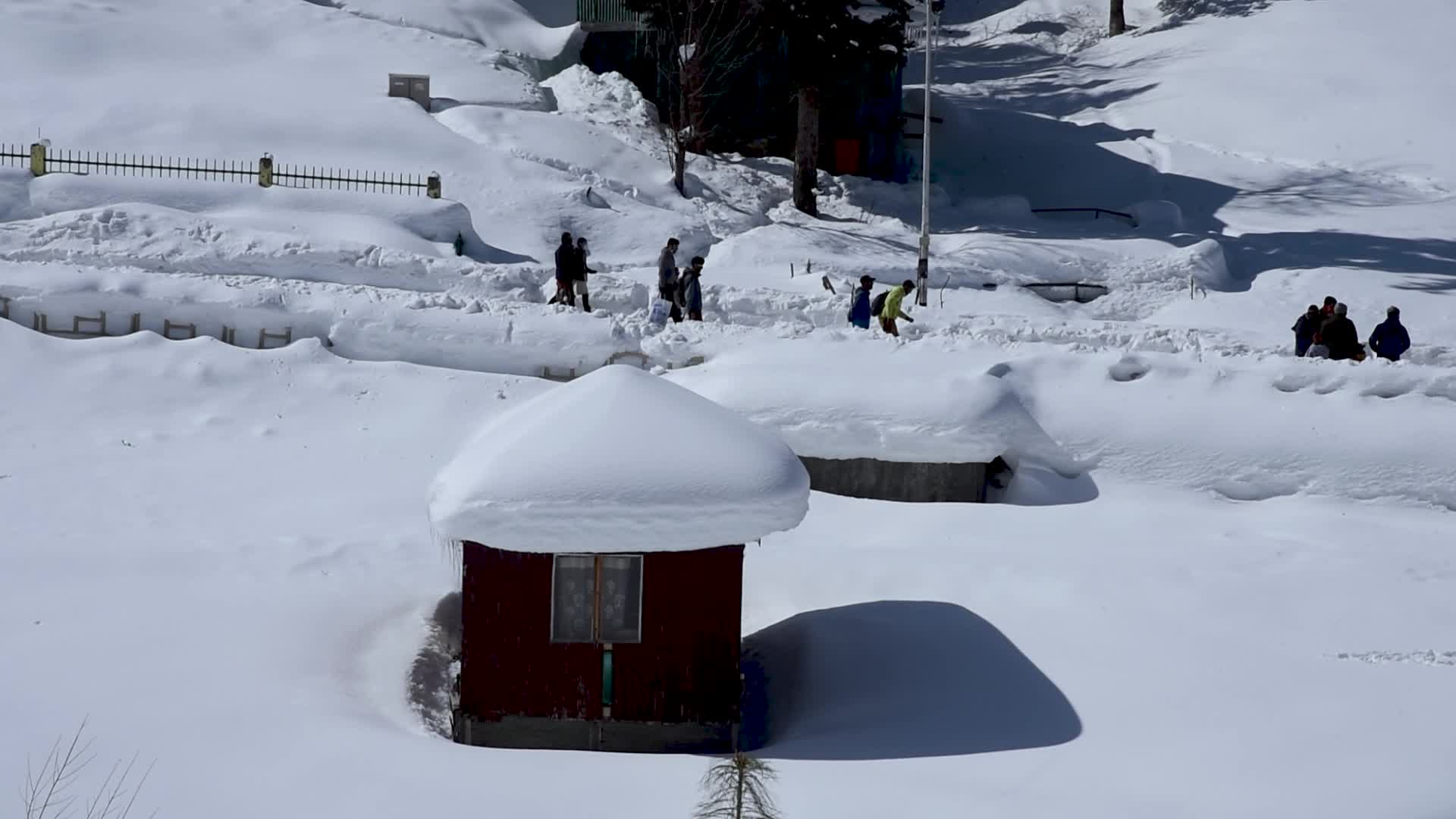Sunny Day in Gulmarg Indian Administered Kashmir.