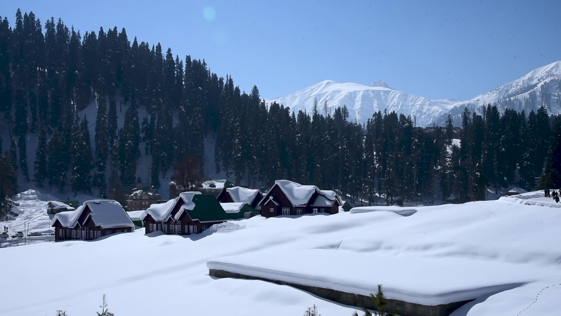 Sunny Day in Gulmarg Indian Administered Kashmir.