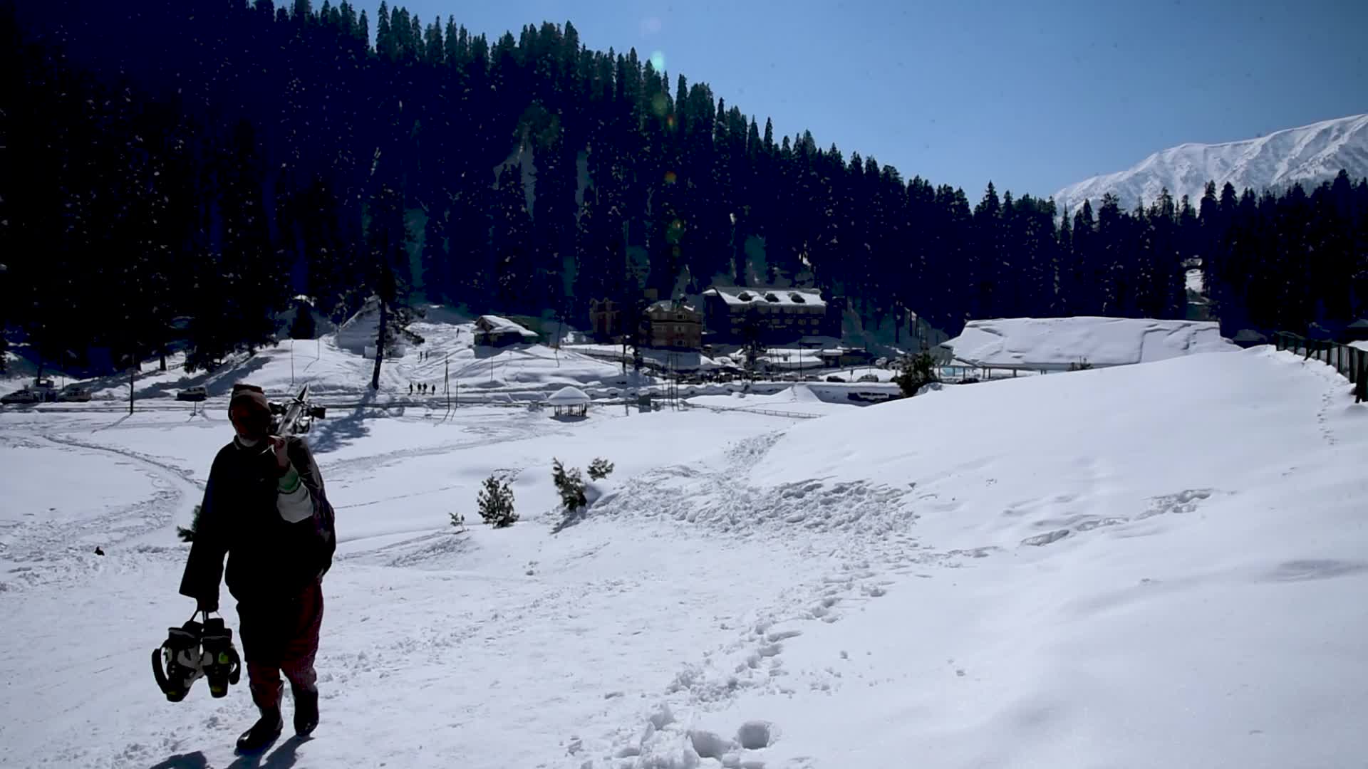 Sunny Day in Gulmarg Indian Administered Kashmir.