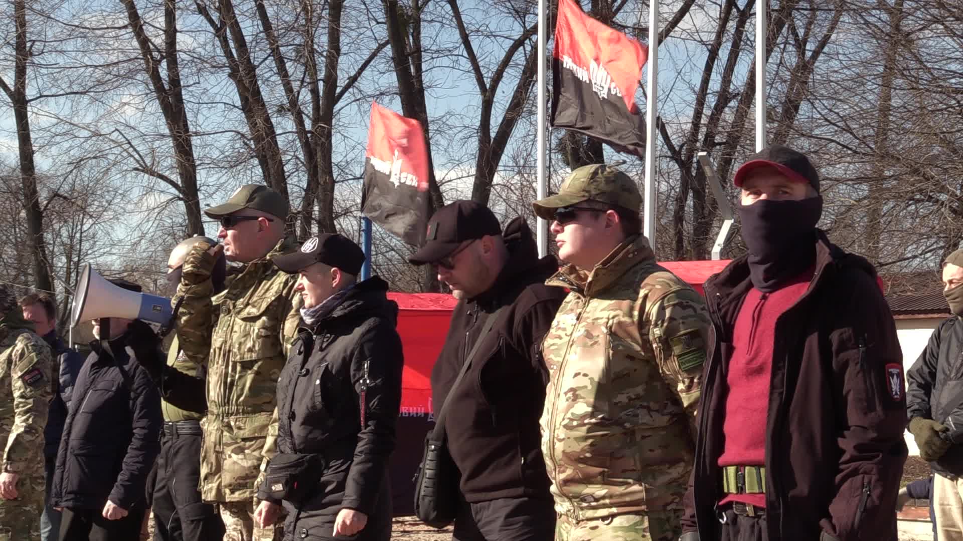 Military exercise for civilians in Ukraine