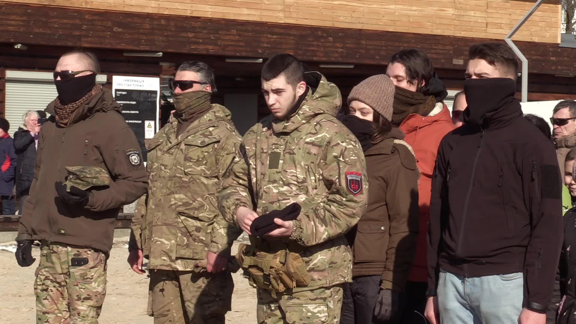 Military exercise for civilians in Ukraine