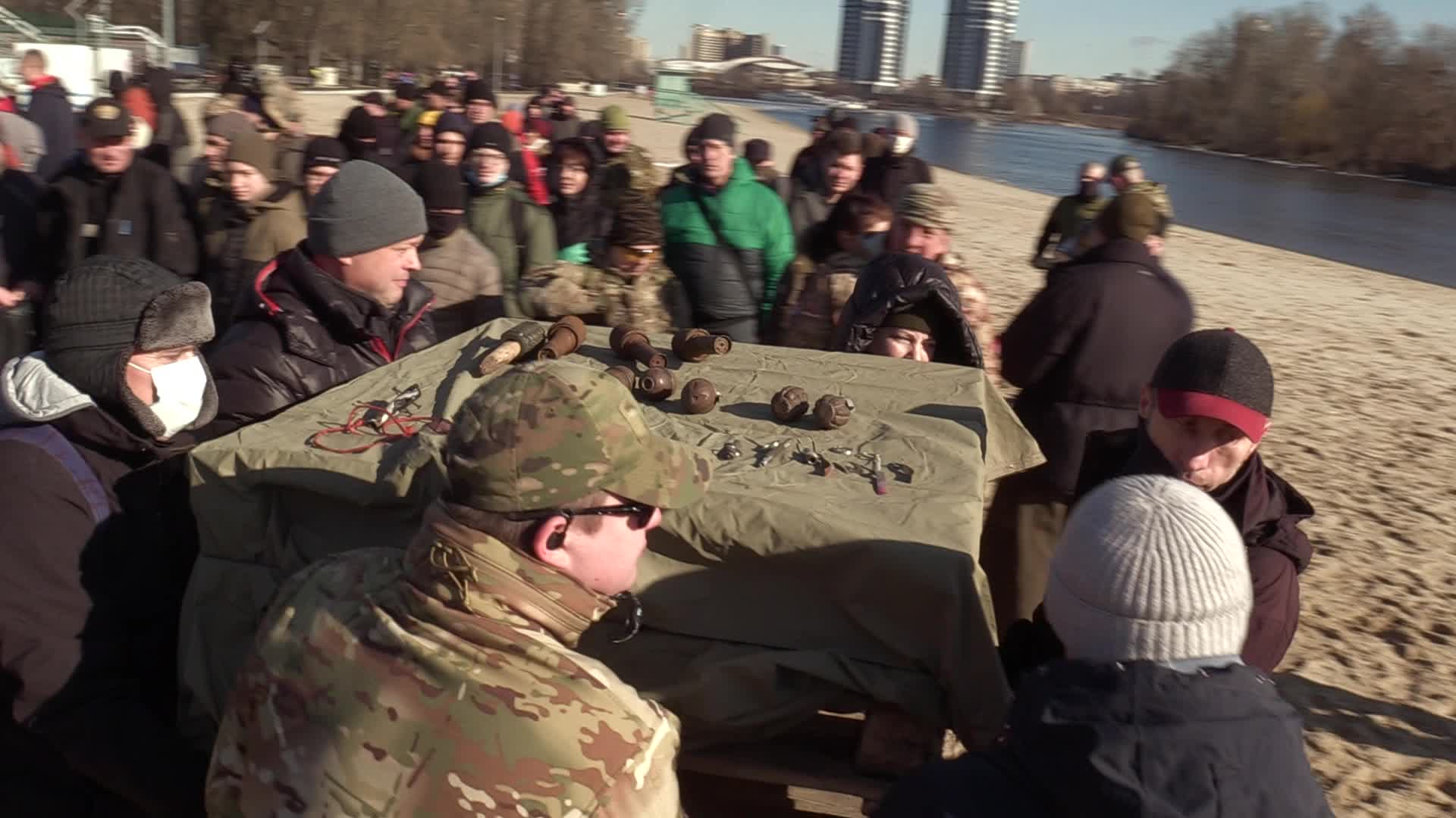 Military exercise for civilians in Ukraine