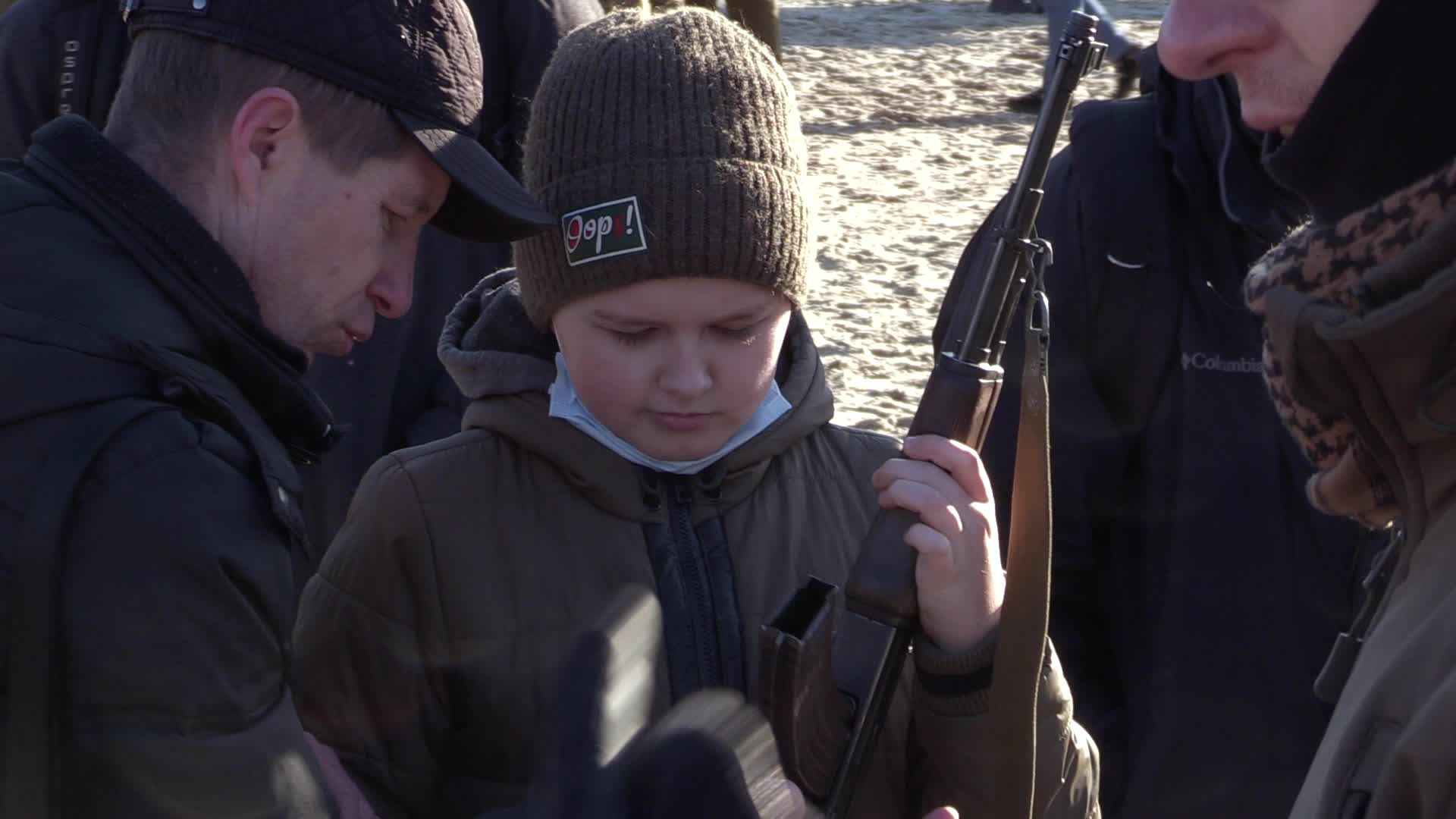 Military exercise for civilians in Ukraine