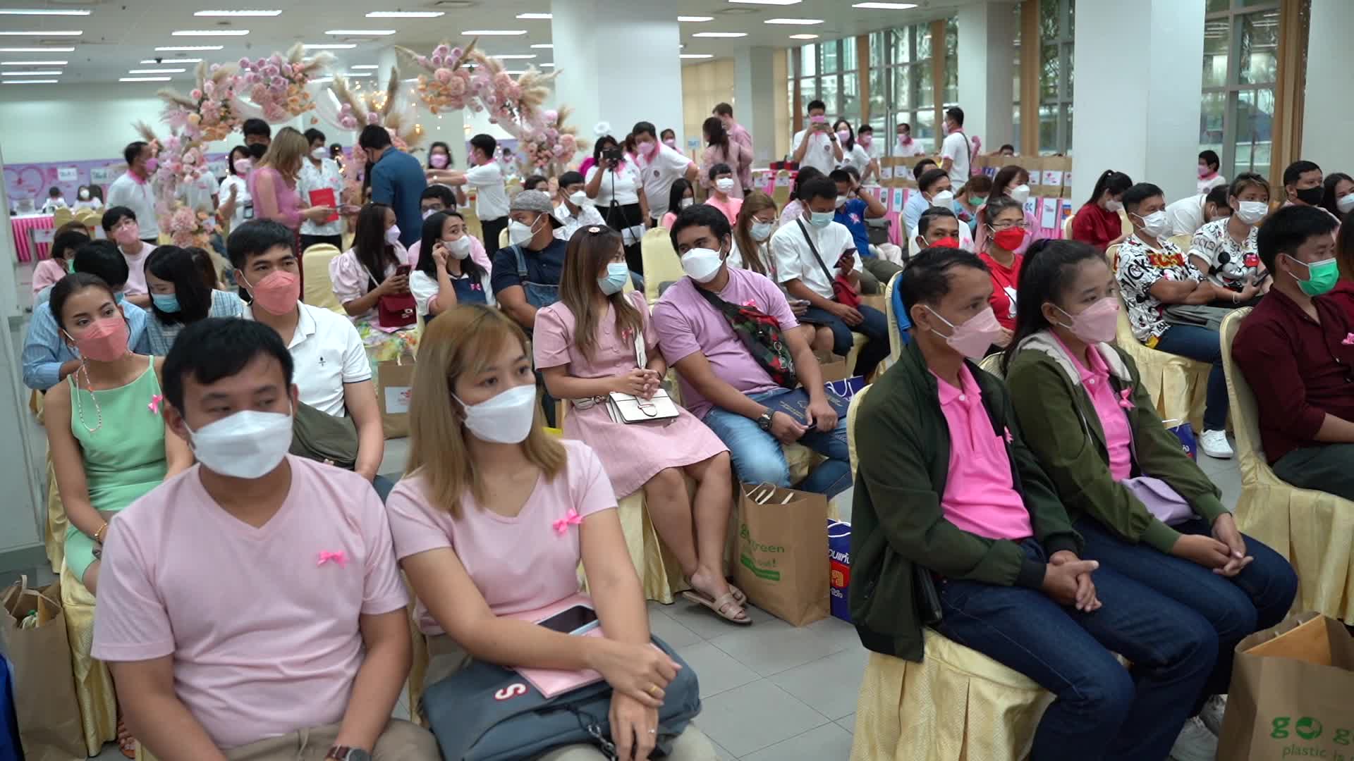 Marriage license ceremony on Valentine's Day in Thailand.