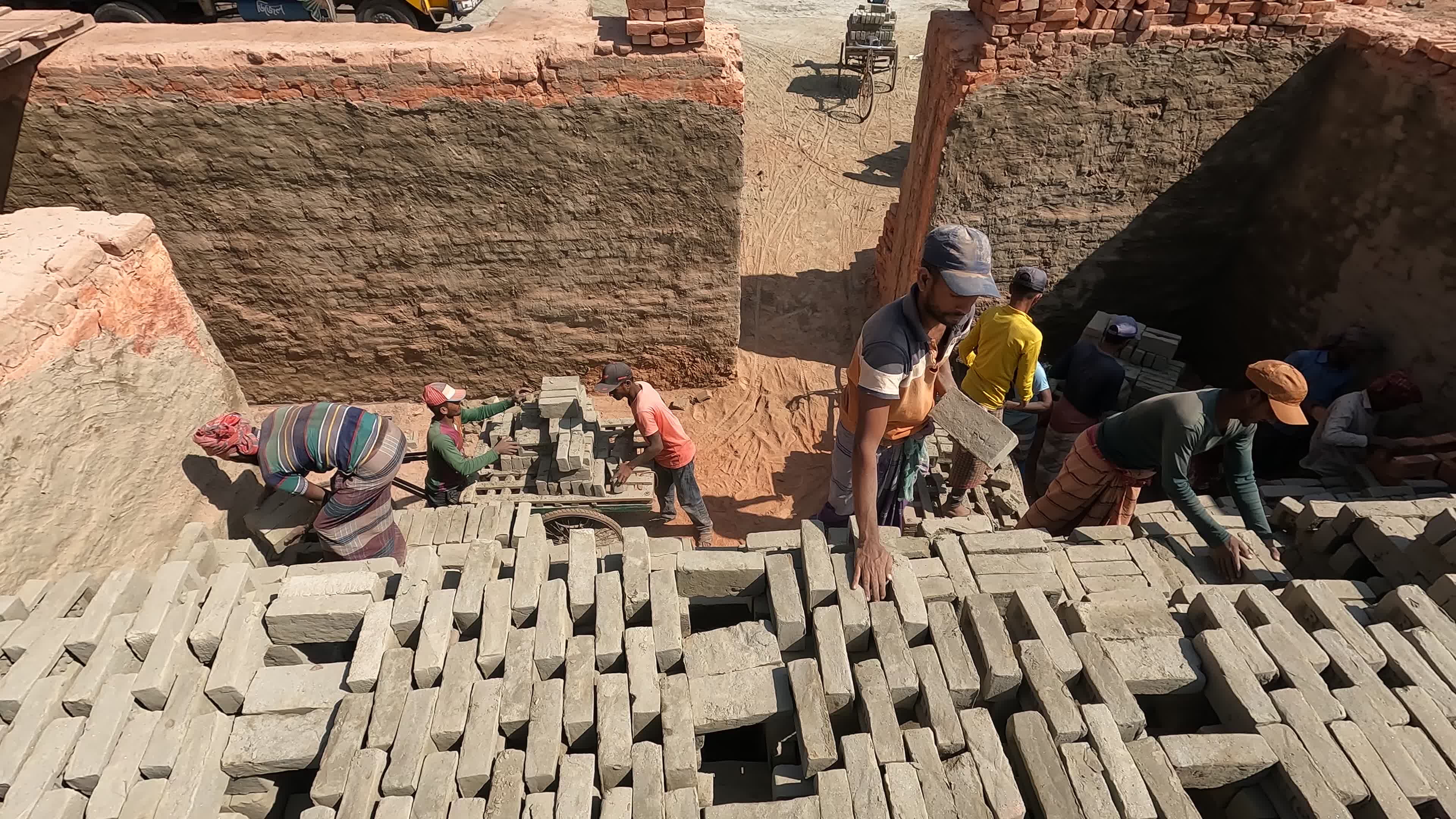 Brick Field workers in Dhaka, Bangladesh