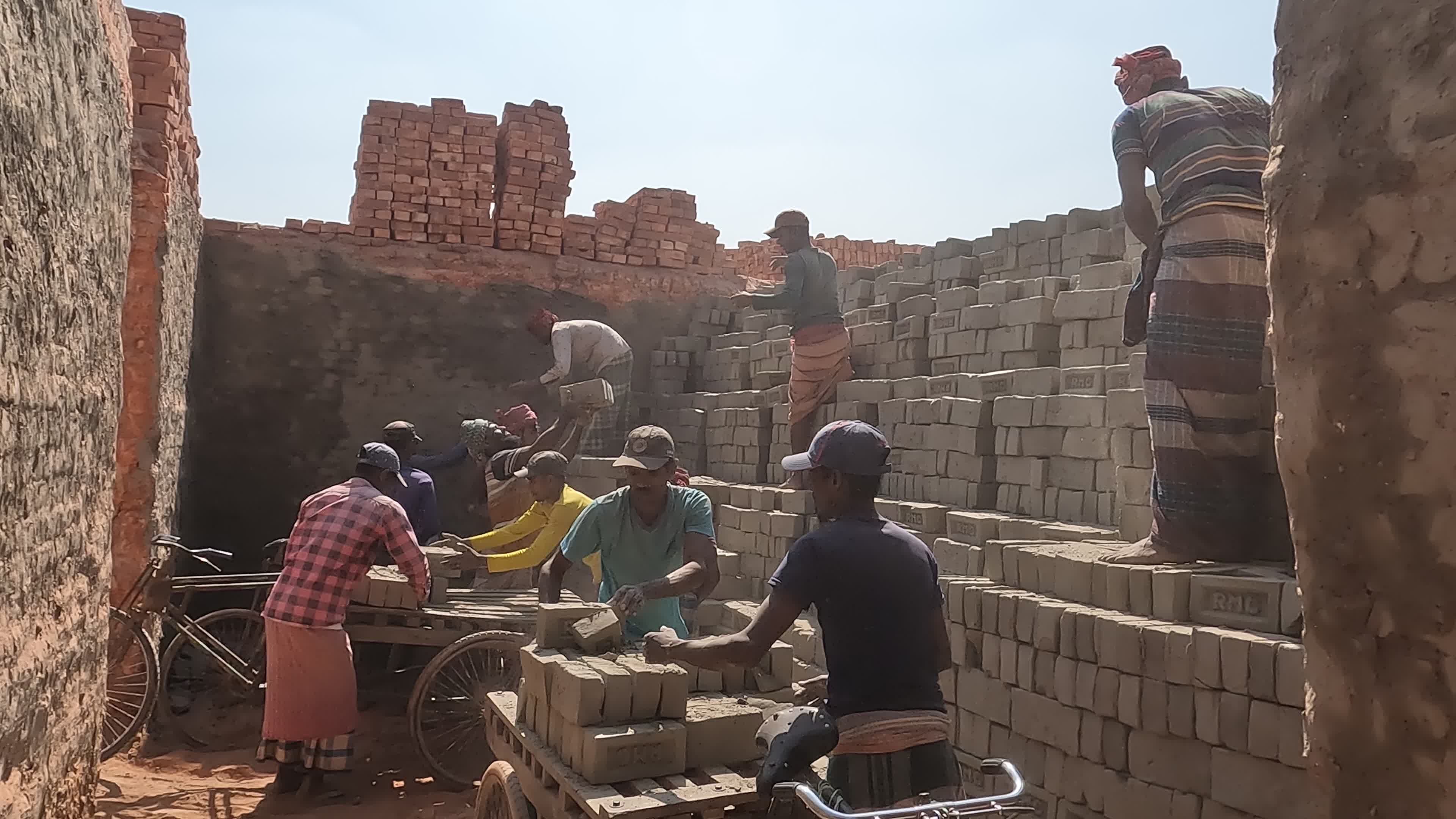 Brick Field workers in Dhaka, Bangladesh
