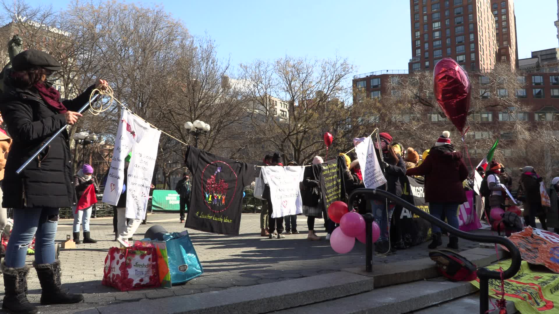 'Love Your Excluded Workers:' Rally for Worker Protections