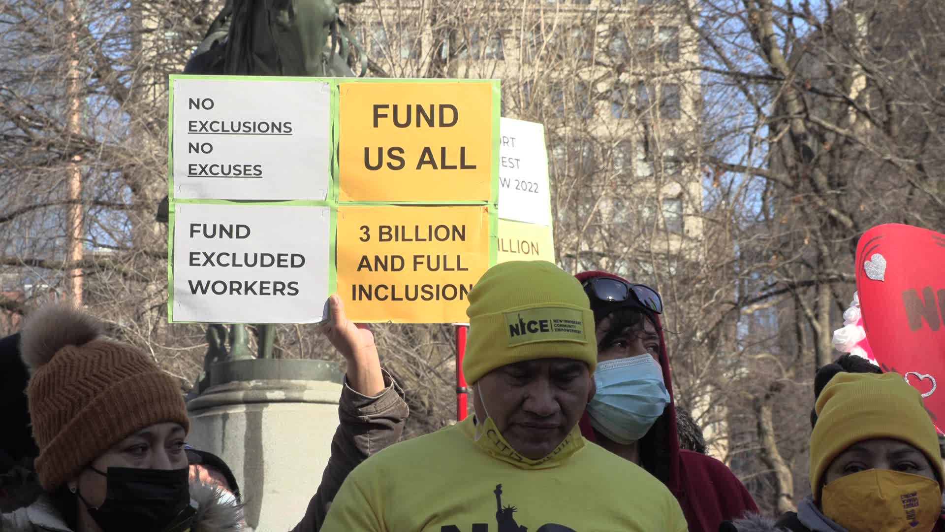 'Love Your Excluded Workers:' Rally for Worker Protections