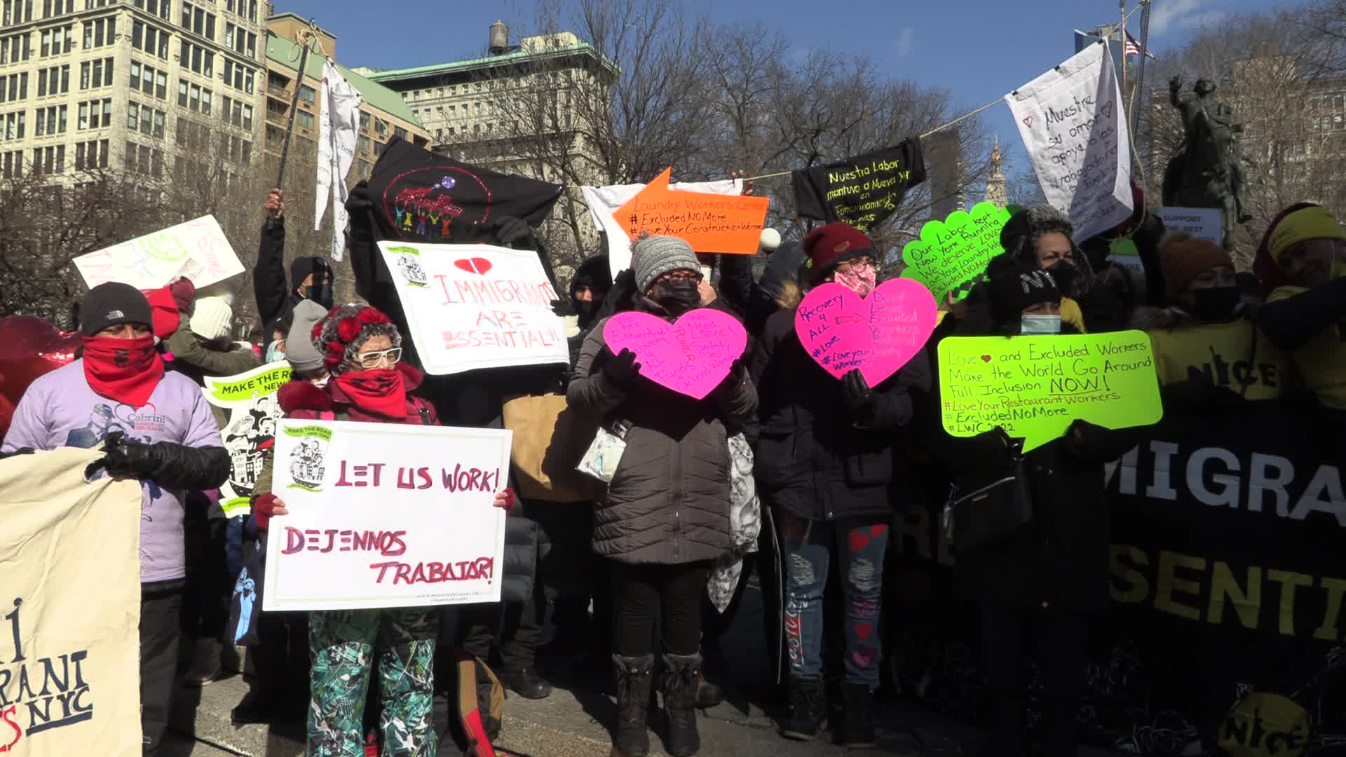 'Love Your Excluded Workers:' Rally for Worker Protections