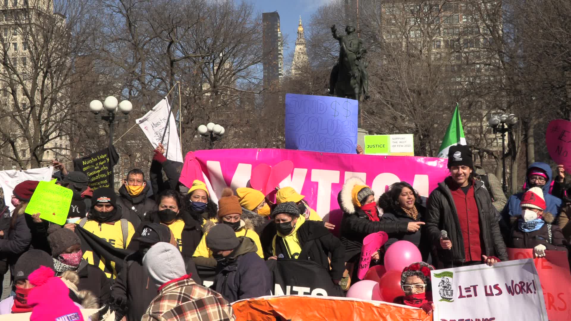 'Love Your Excluded Workers:' Rally for Worker Protections