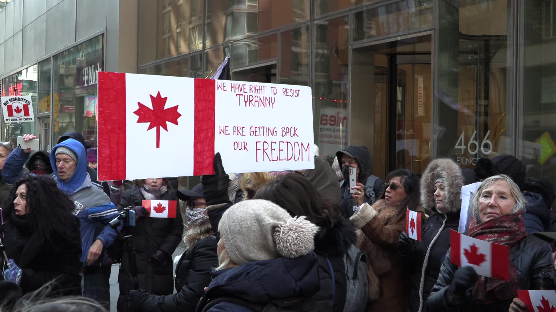NYC stands with Ottawa