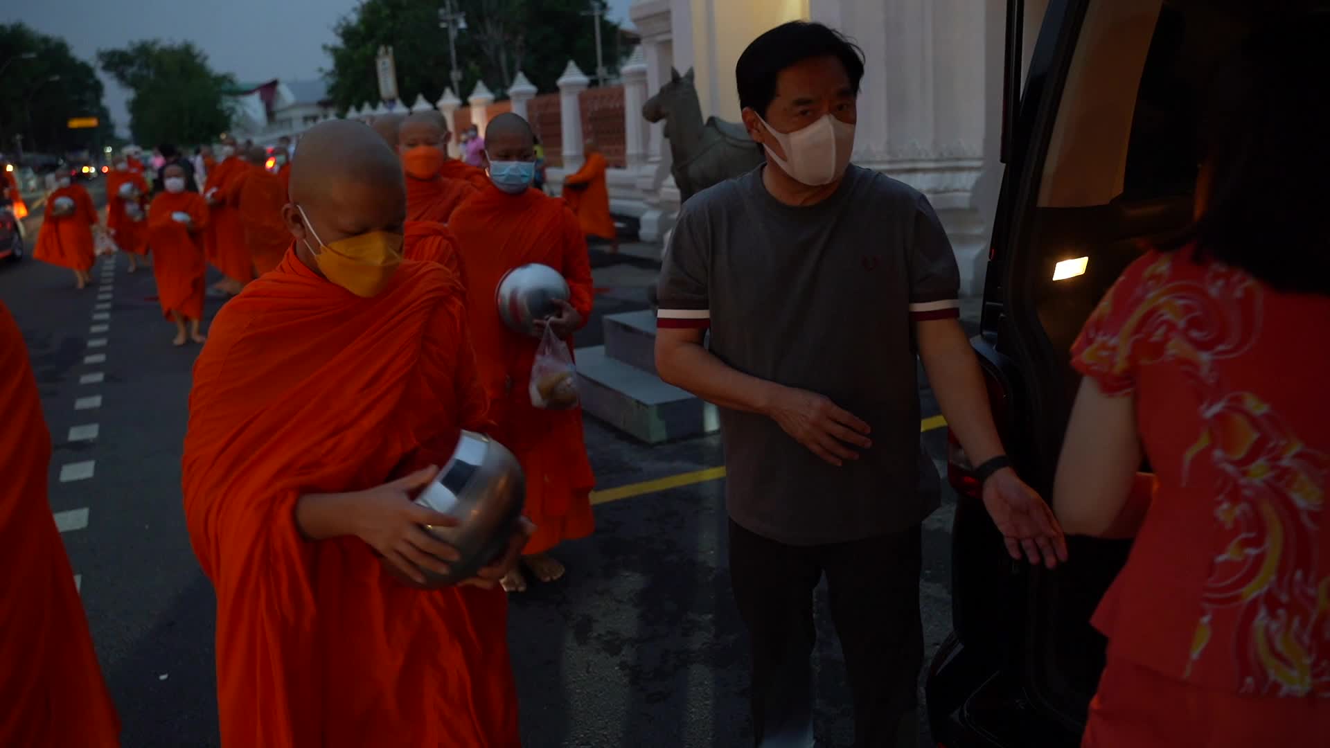 Thais Celebrate Makha Bucha Day in Bangkok.