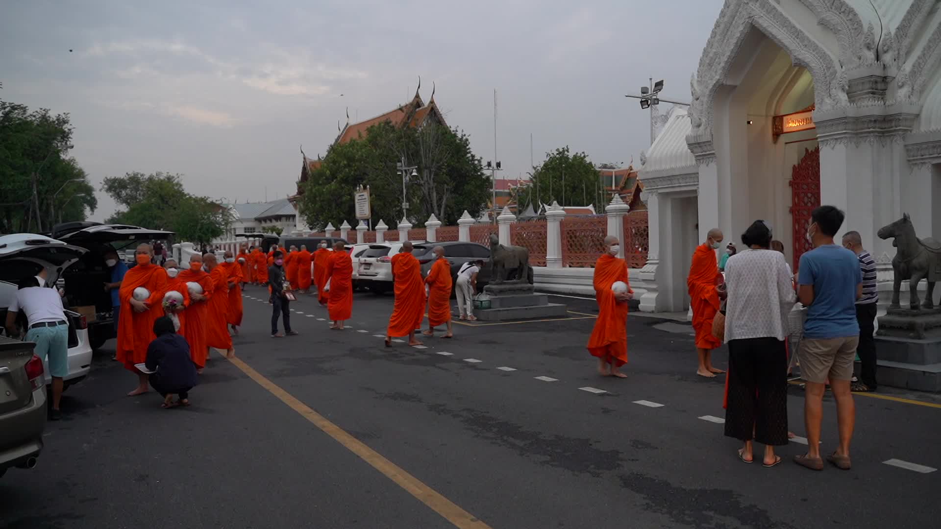 Thais Celebrate Makha Bucha Day in Bangkok.