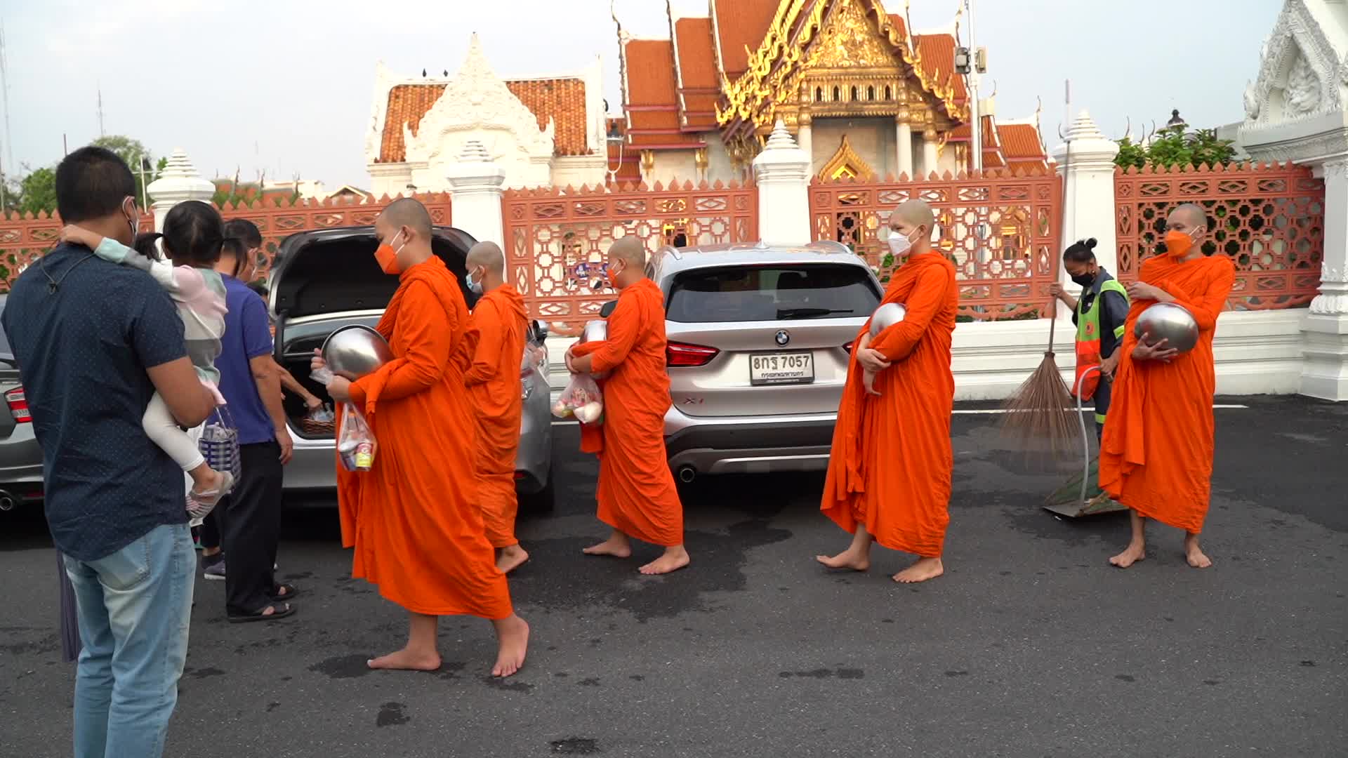 Thais Celebrate Makha Bucha Day in Bangkok.