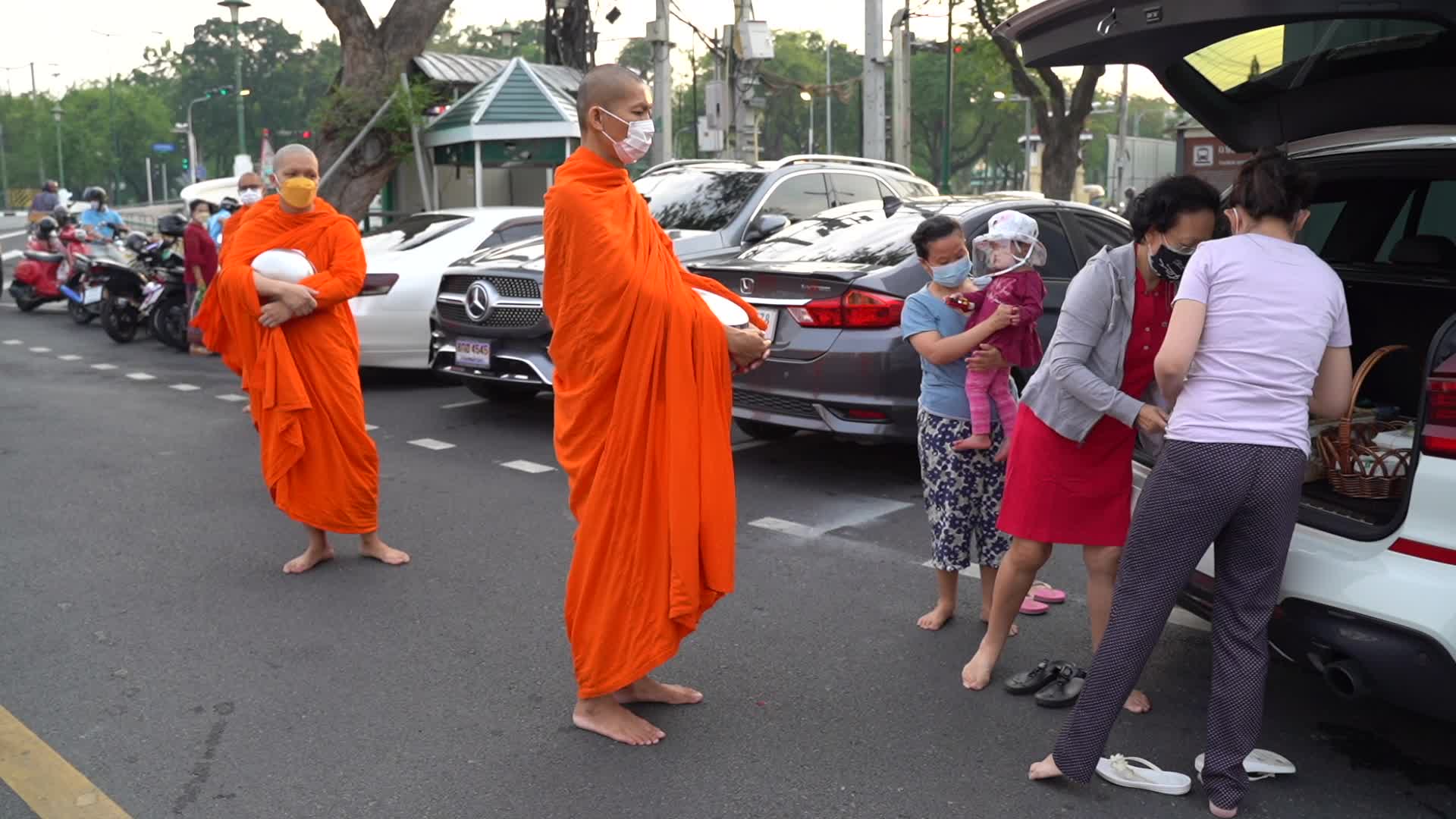Thais Celebrate Makha Bucha Day in Bangkok.