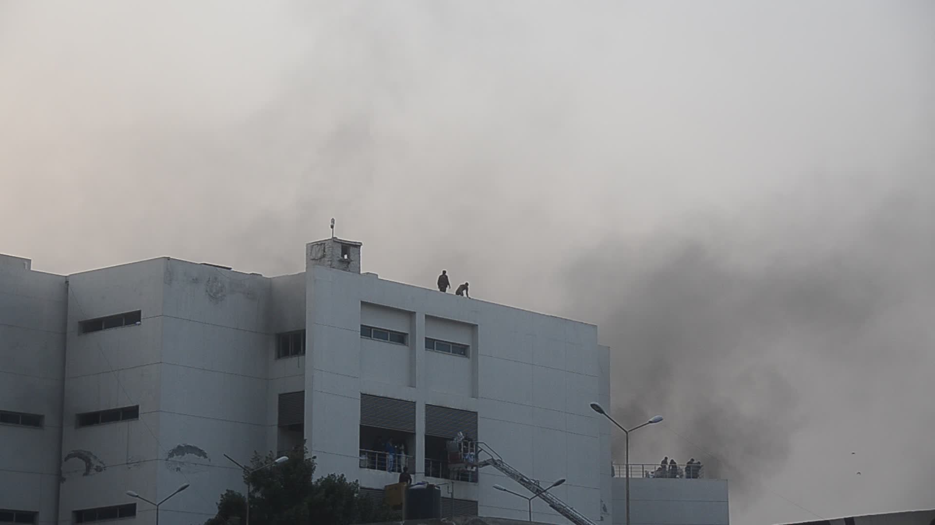Fire in a hospital in Peshawar 