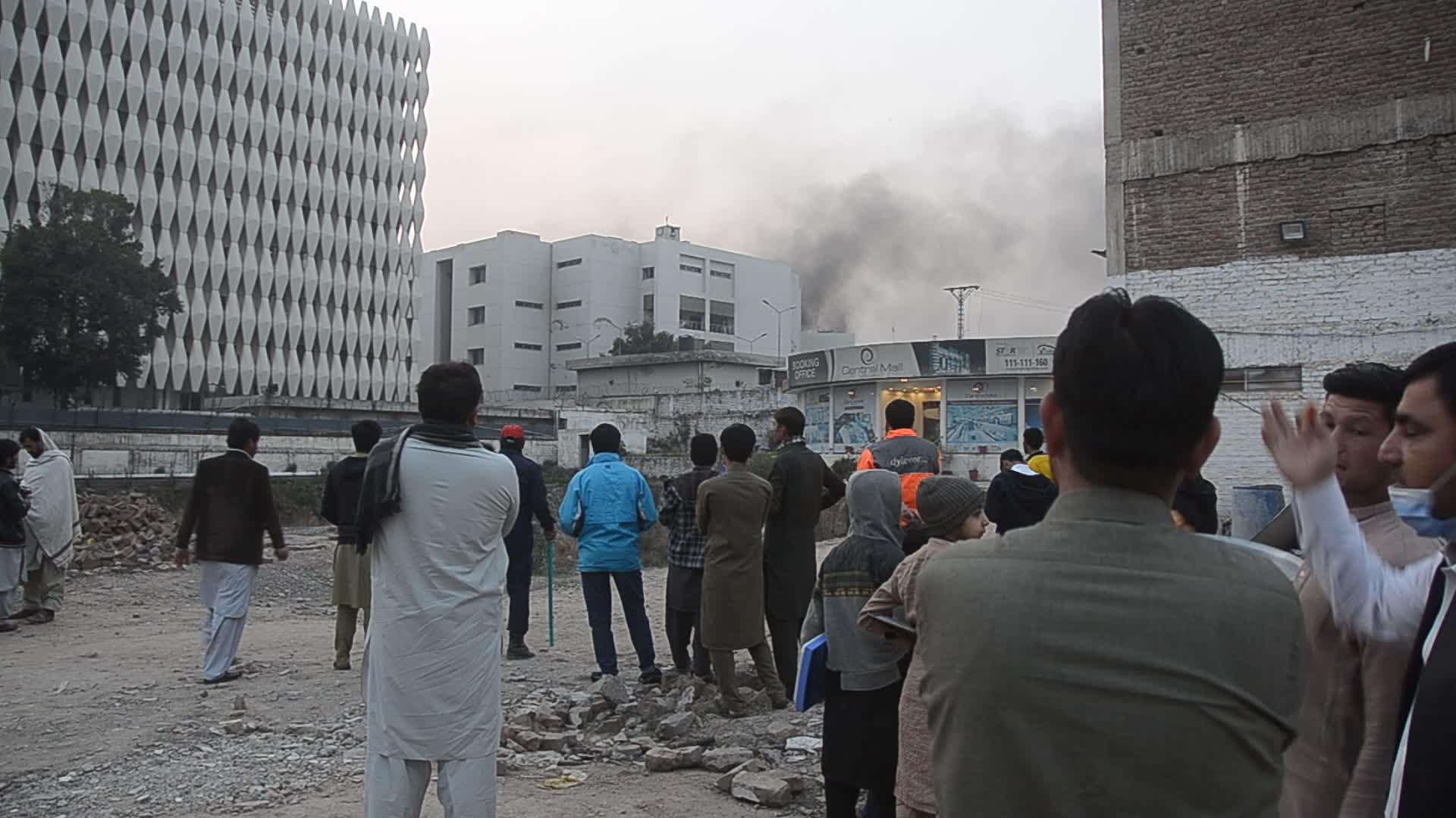Fire in a hospital in Peshawar 