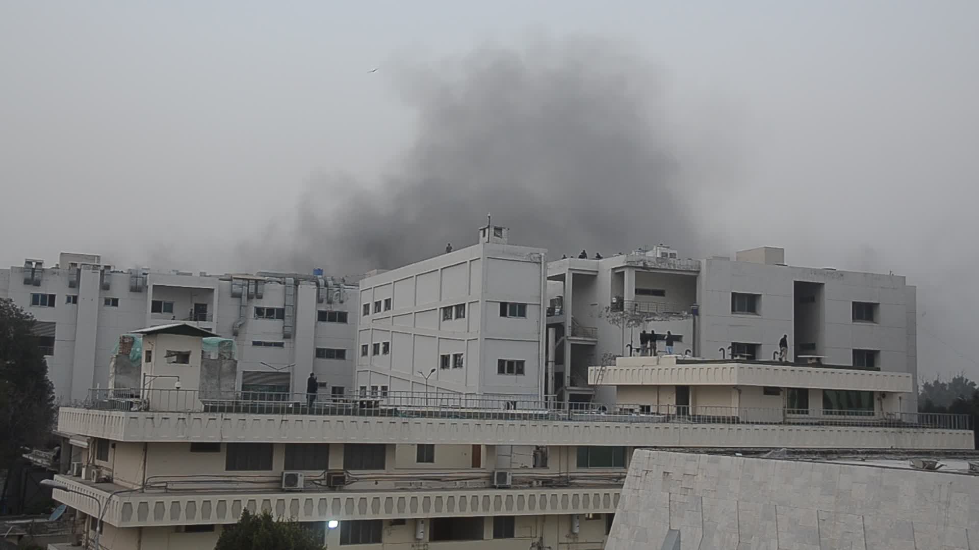 Fire in a hospital in Peshawar 
