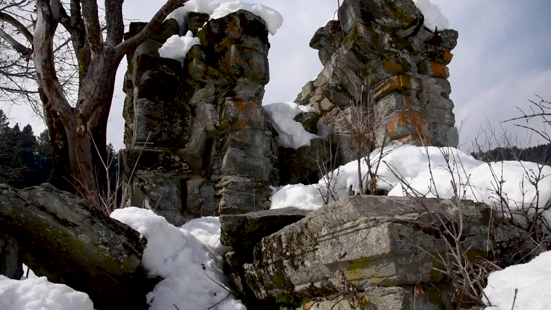 Archaeological site of Drang in Baramulla, Indian administered Kashmir.