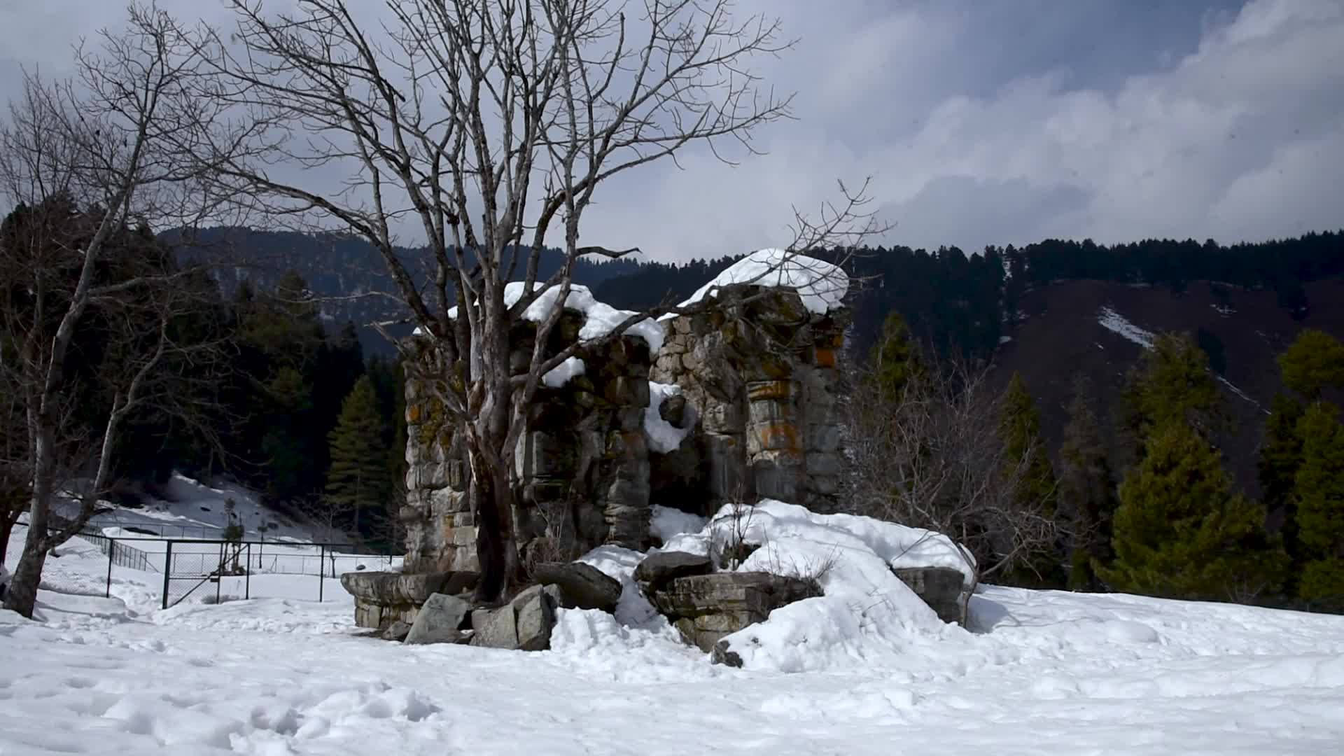 Archaeological site of Drang in Baramulla, Indian administered Kashmir.