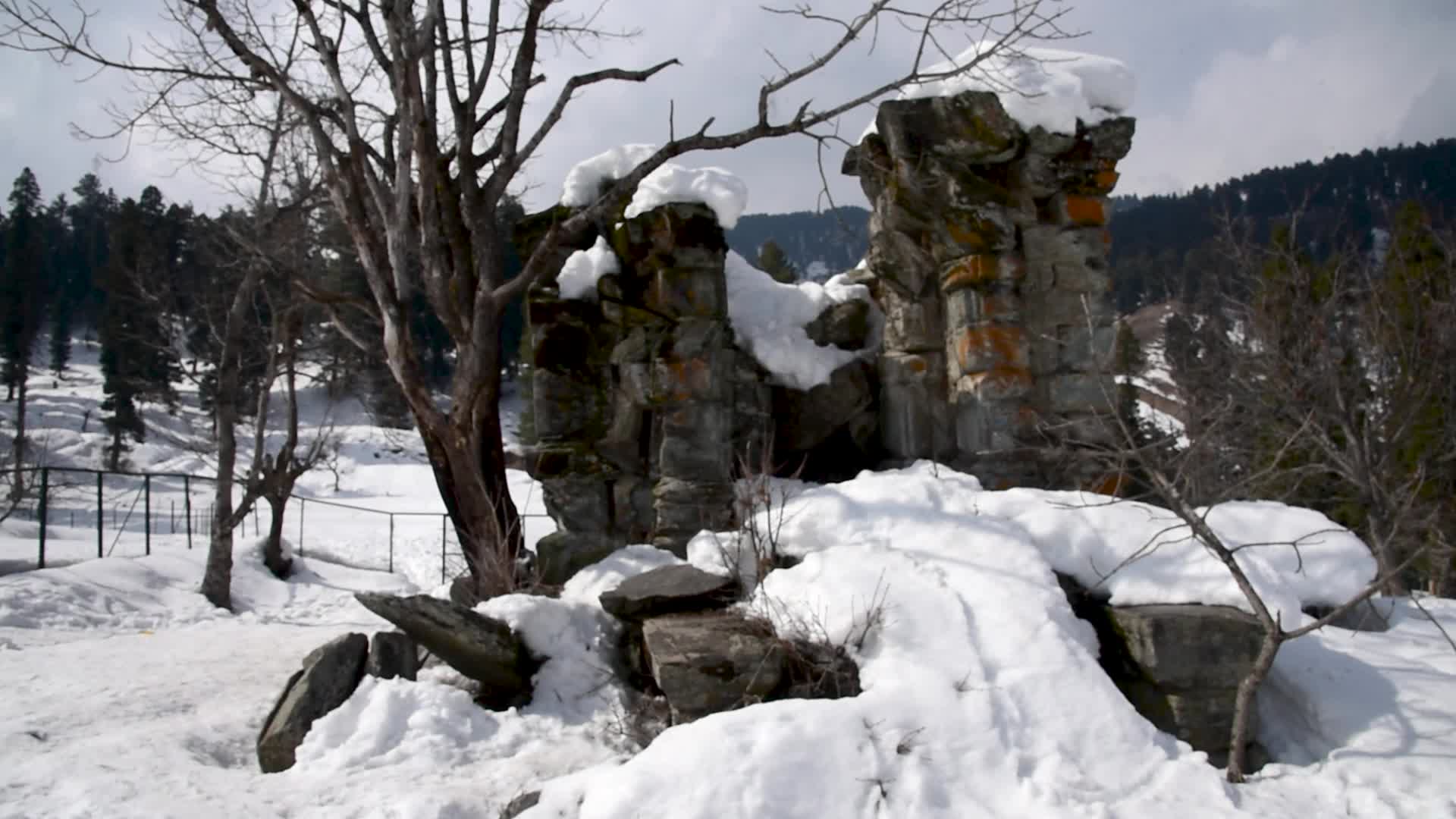 Archaeological site of Drang in Baramulla, Indian administered Kashmir.