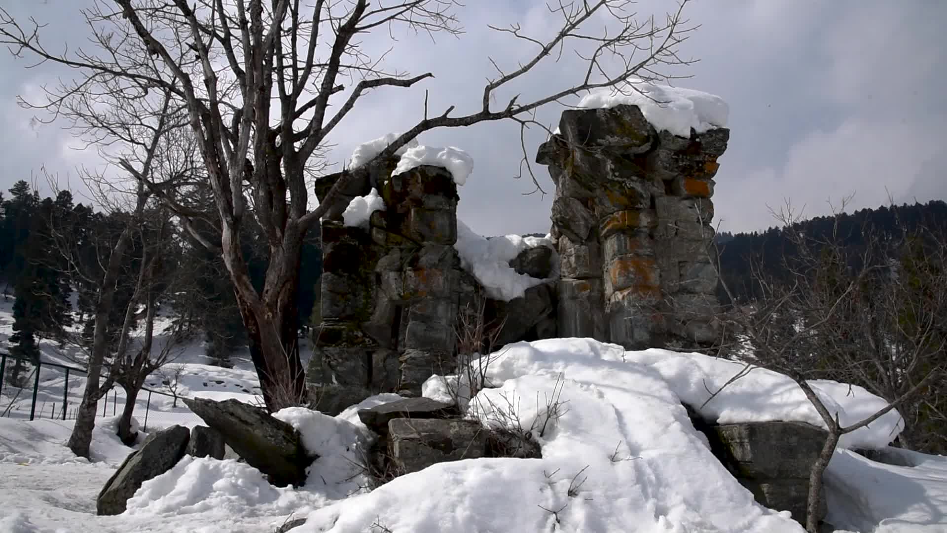 Archaeological site of Drang in Baramulla, Indian administered Kashmir.