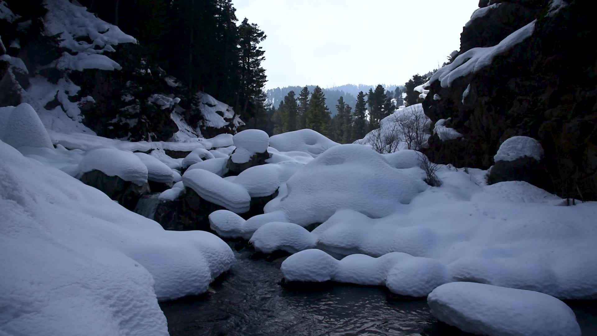  Frozen waterfall in Baramulla, Indian administered Kashmir.