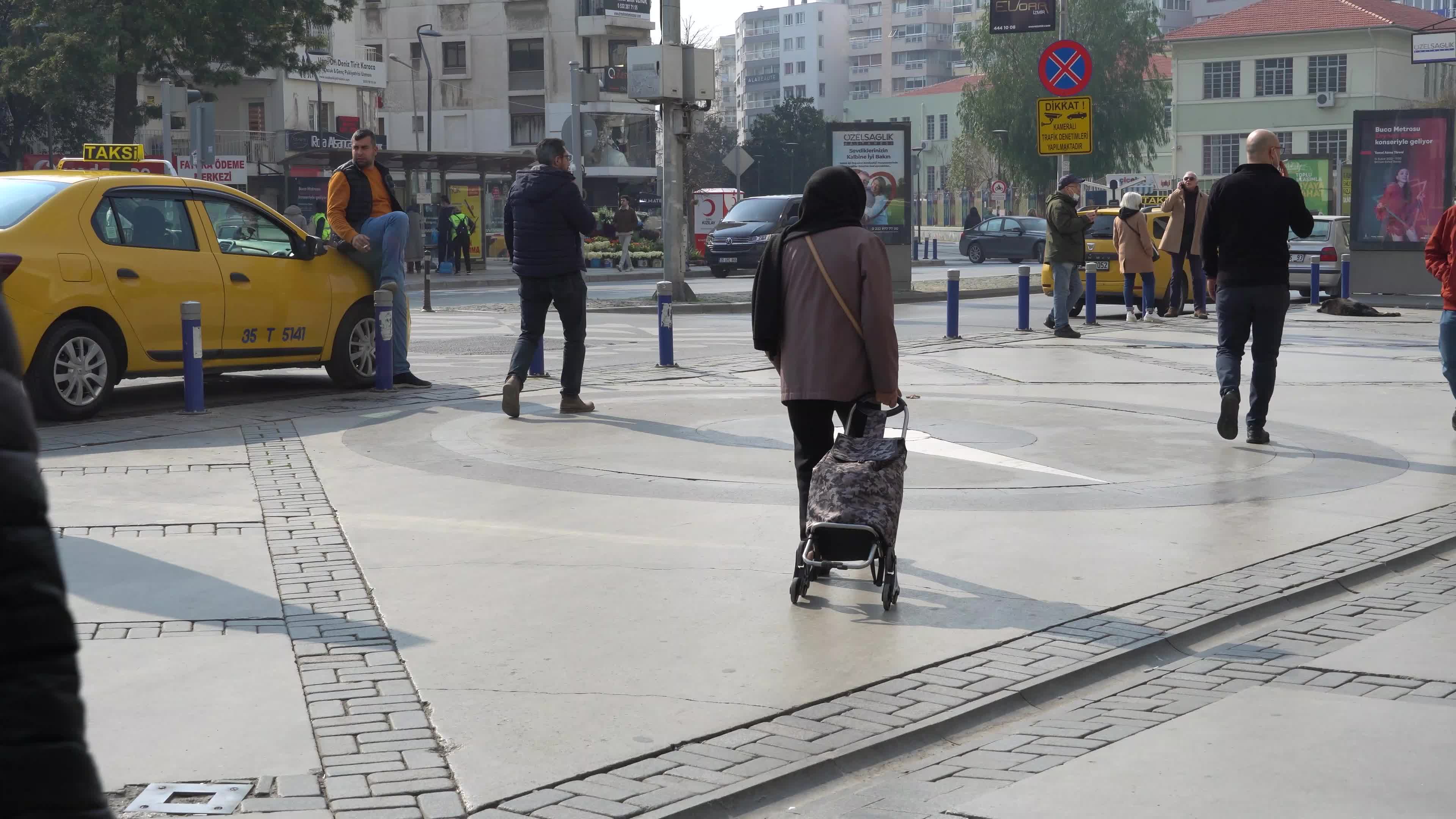 Random people at the street in daily life of Turkey 