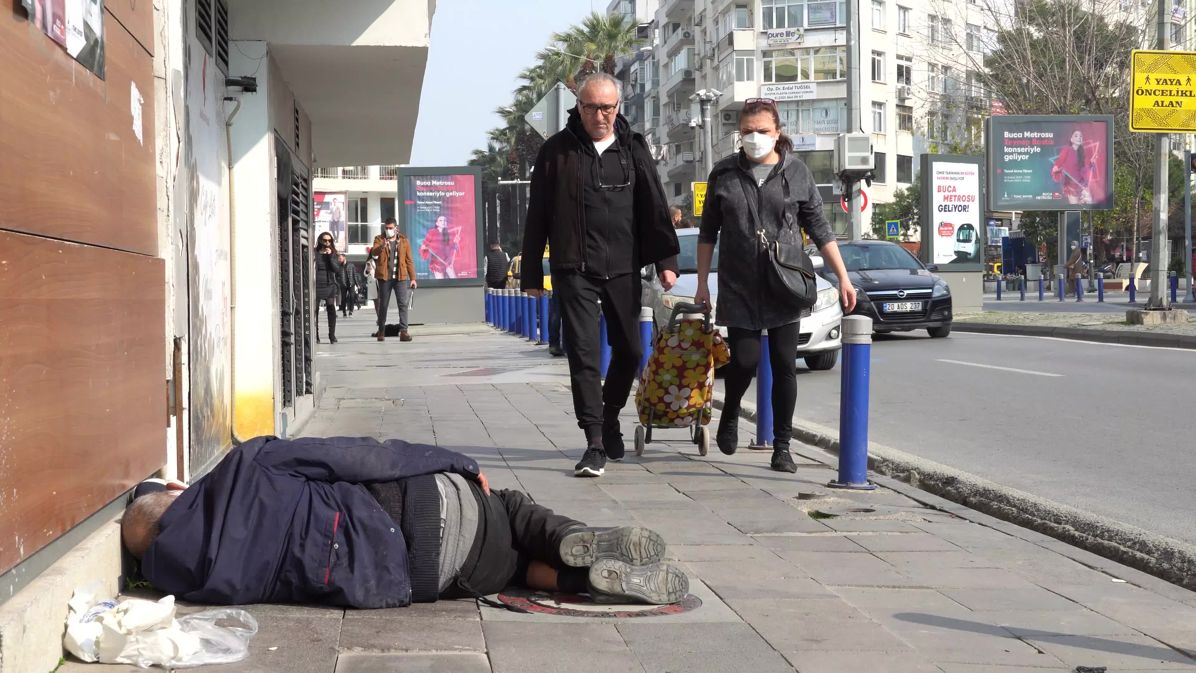 Random people at the street in daily life of Turkey 