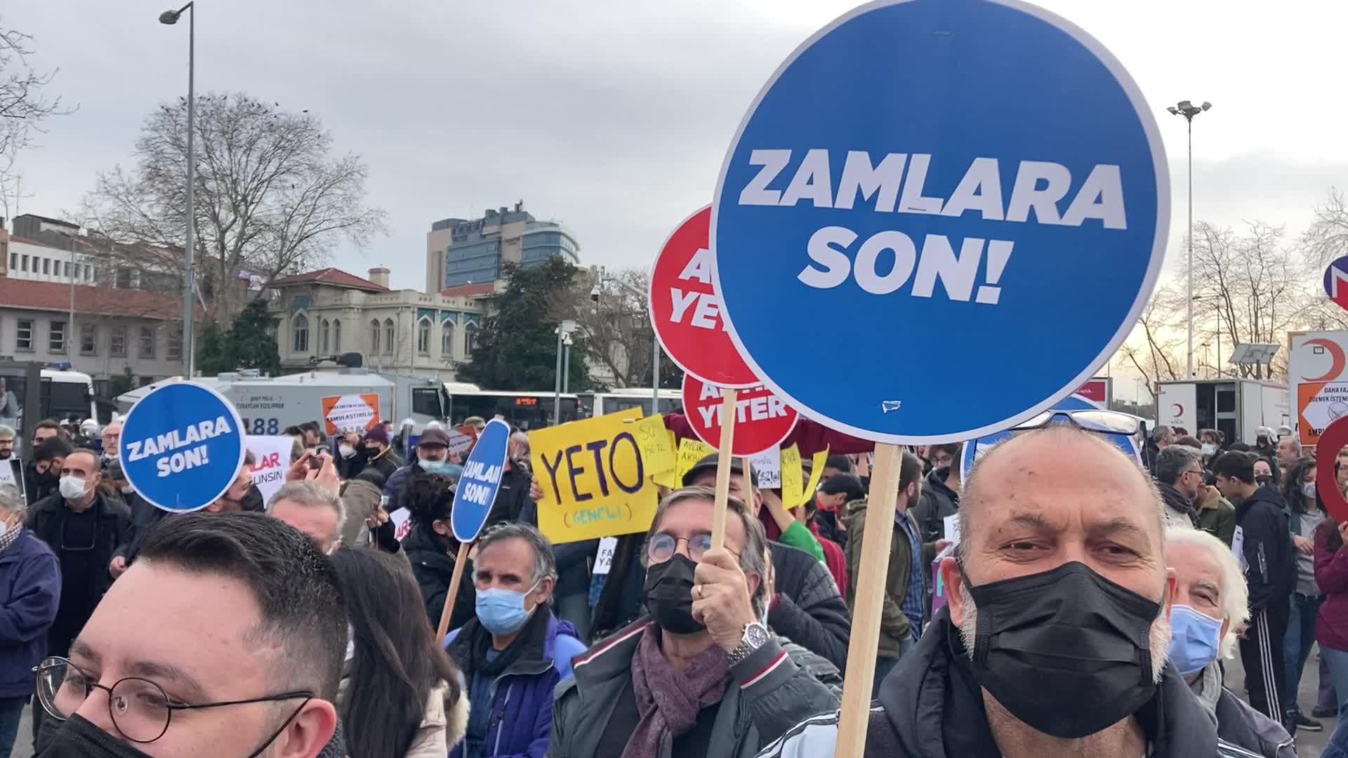 Protest Against Increasing Electricity Prices In Istanbul