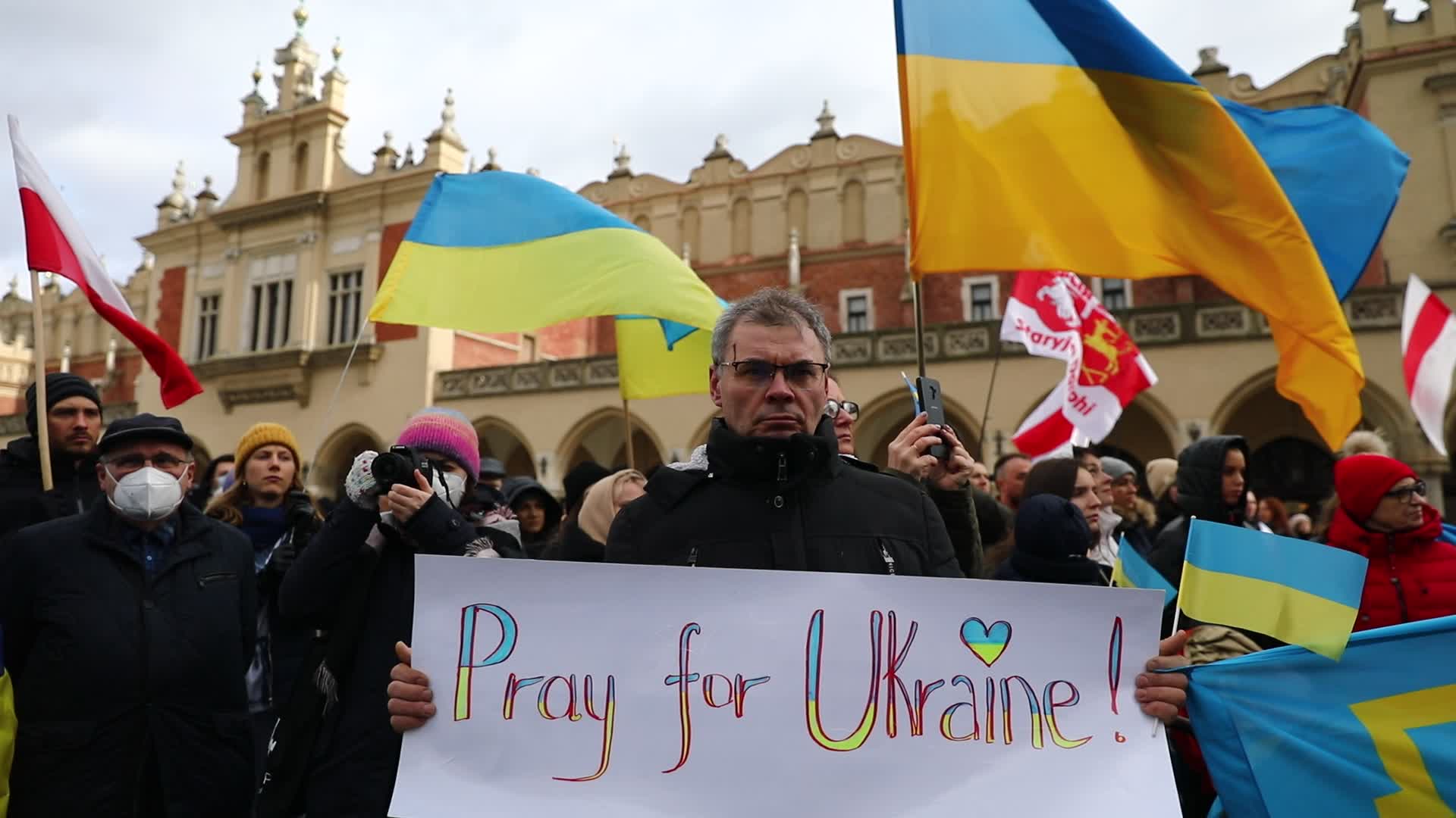 Stand With Ukraine Protest In Poland